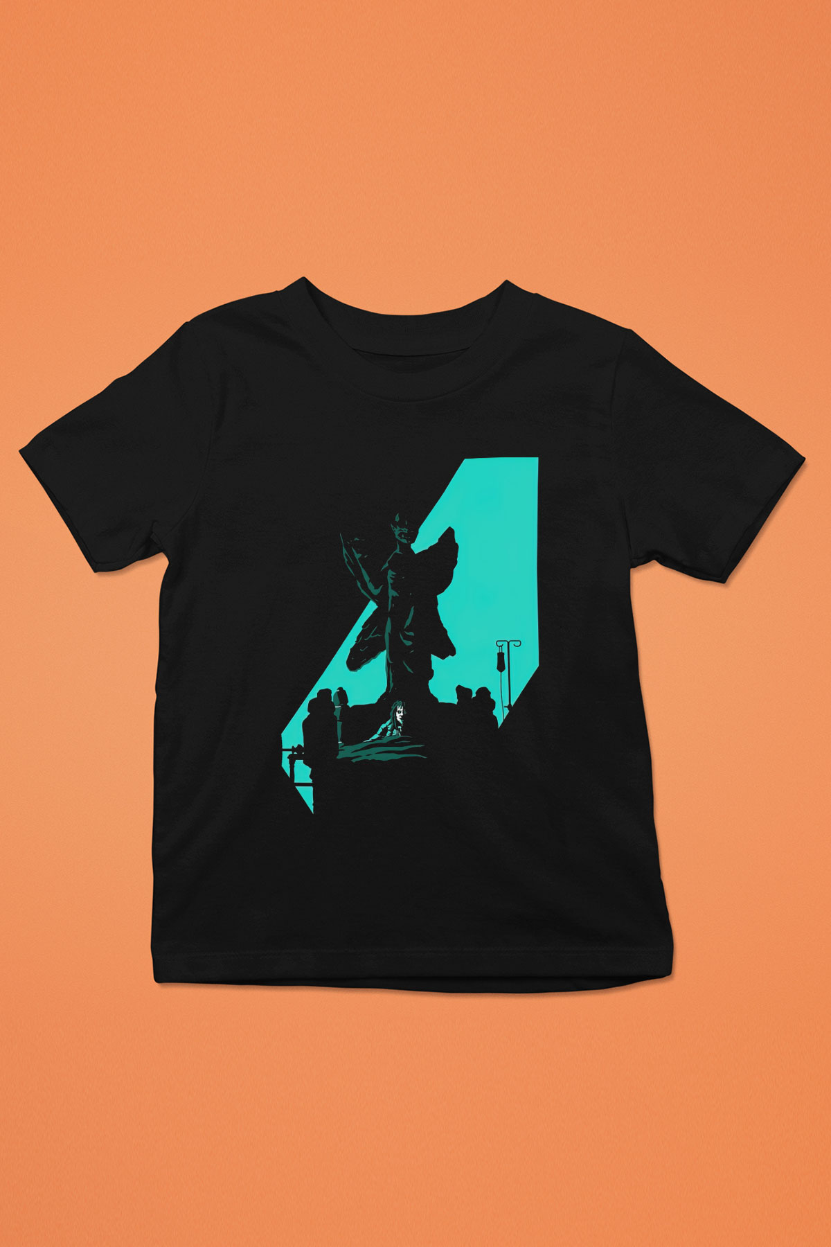 The Exorcist Baskılı Siyah Unisex Çocuk Tişört