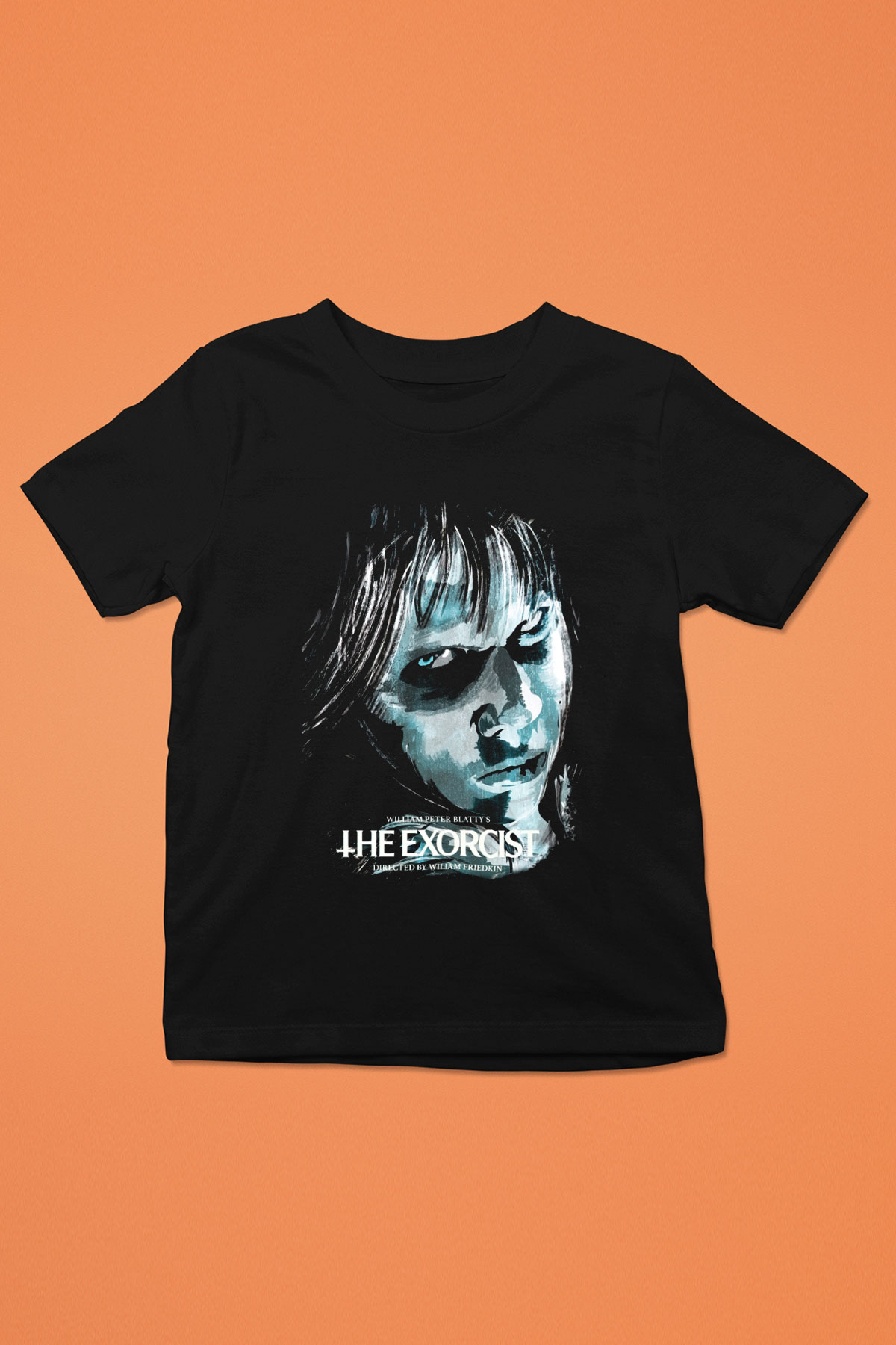 The Exorcist Baskılı Siyah Unisex Çocuk Tişört