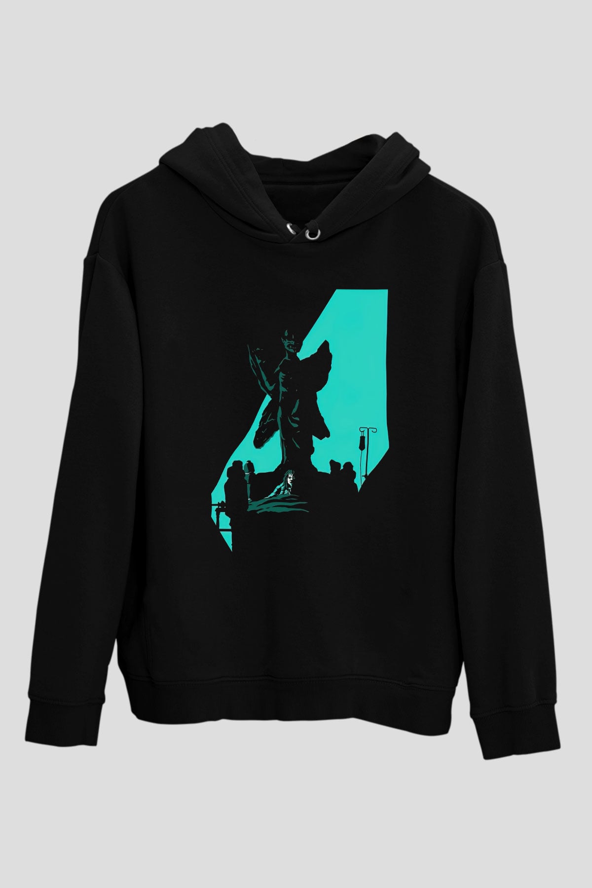 The Exorcist Siyah Unisex Kapüşonlu Sweatshirt