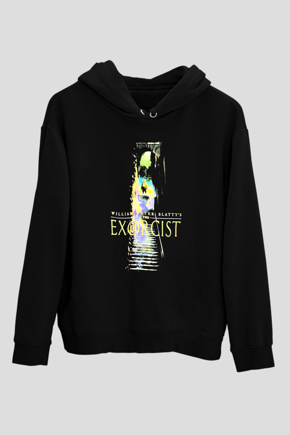 The Exorcist Siyah Unisex Kapüşonlu Sweatshirt