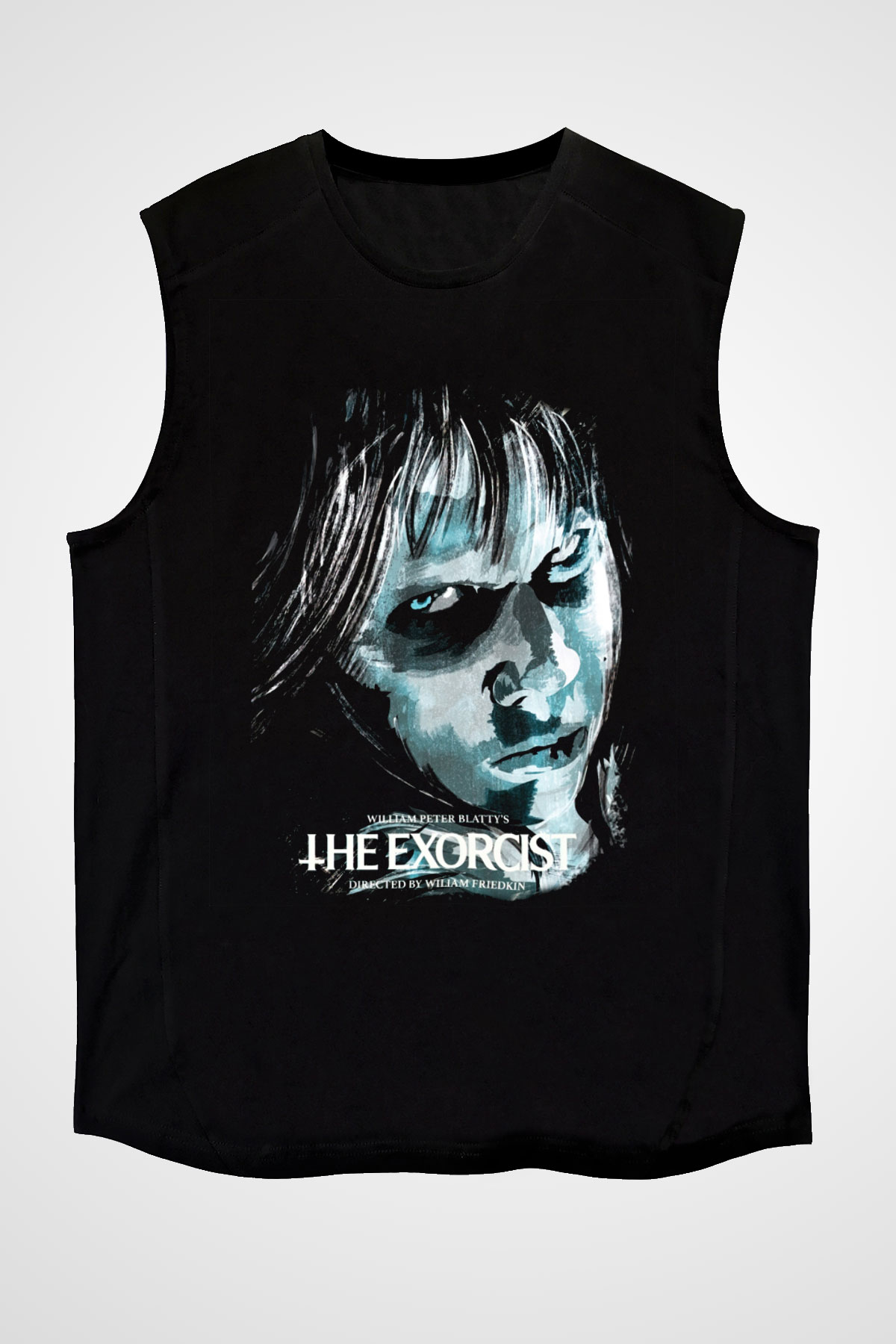 The Exorcist Siyah Unisex Kolsuz Tişört