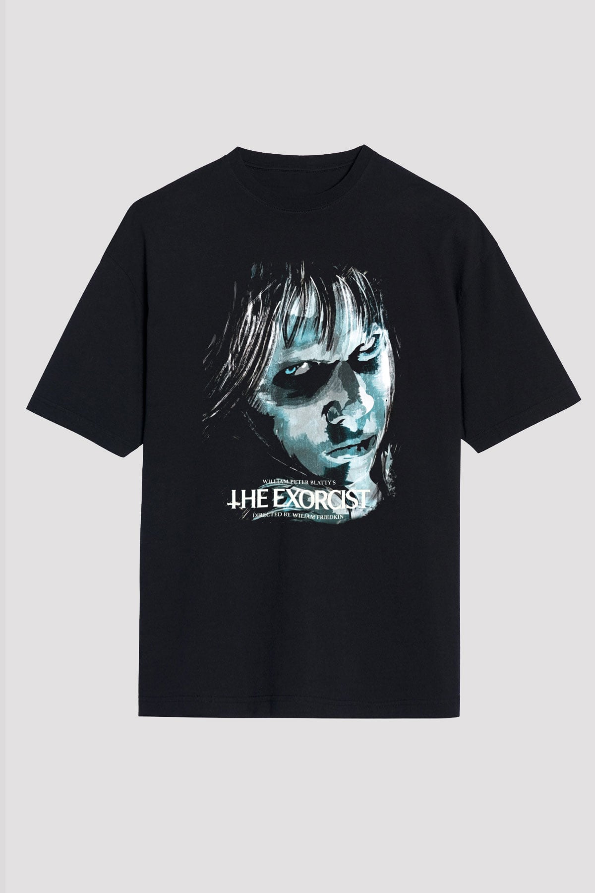 The Exorcist Siyah Unisex Oversize Tişört
