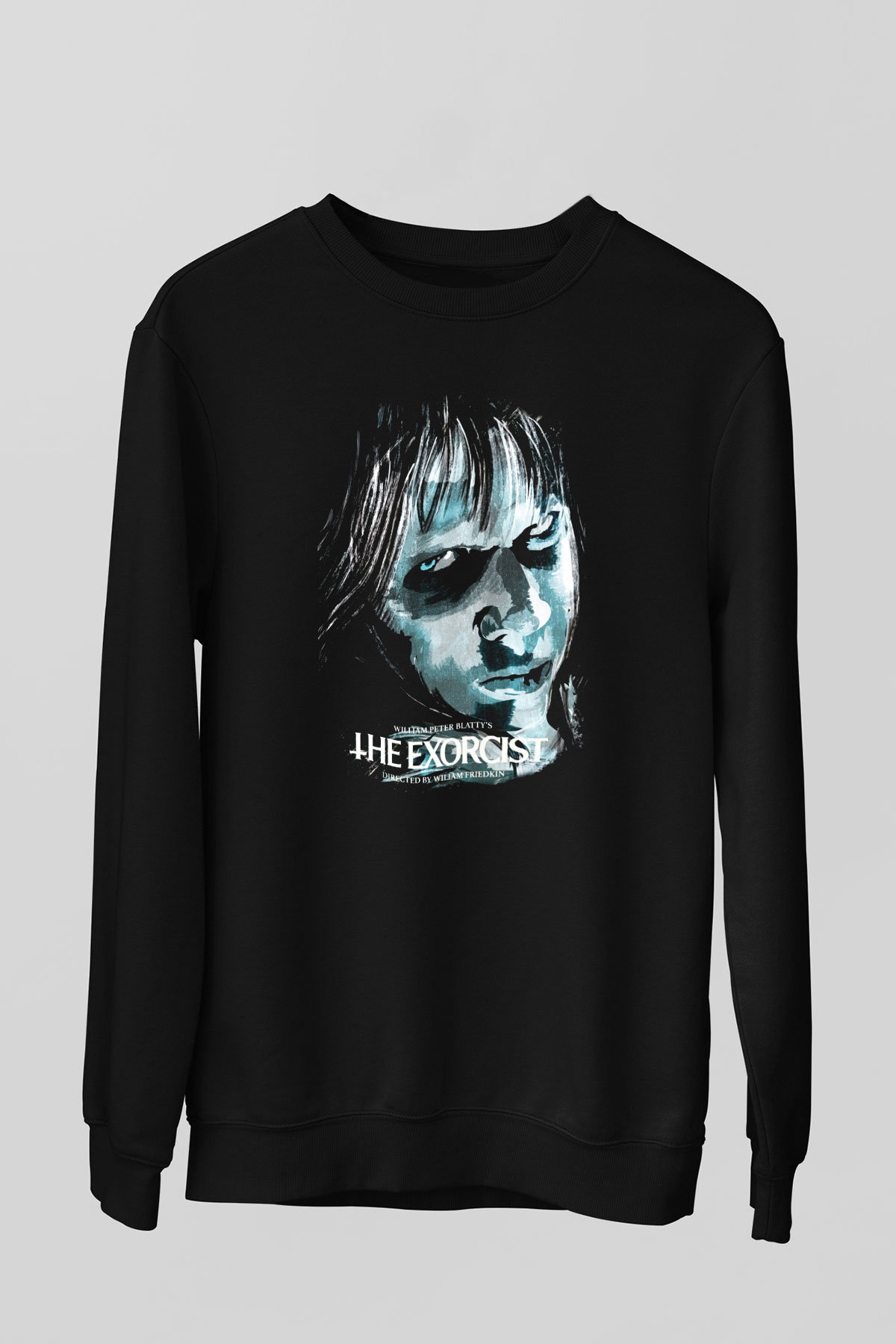 The Exorcist Siyah Unisex Sweatshirt