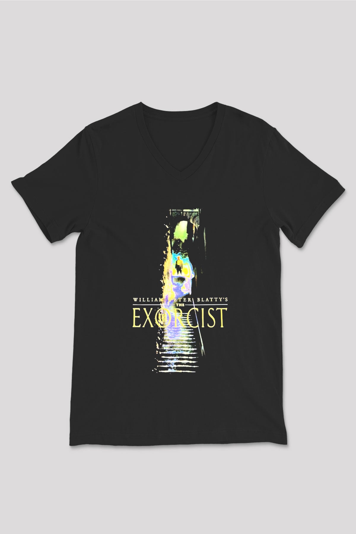 The Exorcist Siyah Unisex V Yaka Tişört