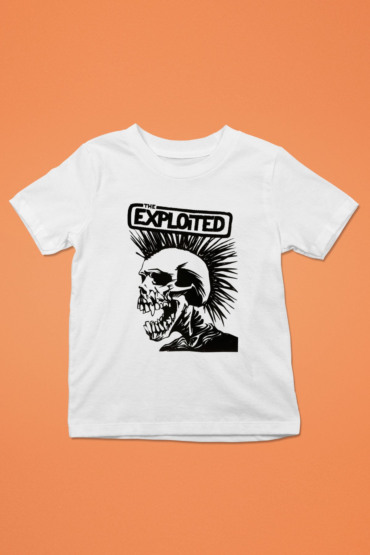 The Exploited Baskılı Beyaz Unisex Çocuk Tişört
