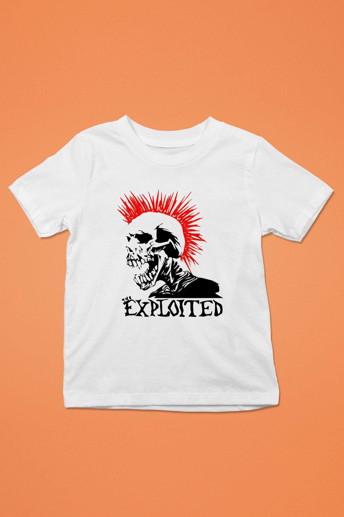 The Exploited Baskılı Beyaz Unisex Çocuk Tişört