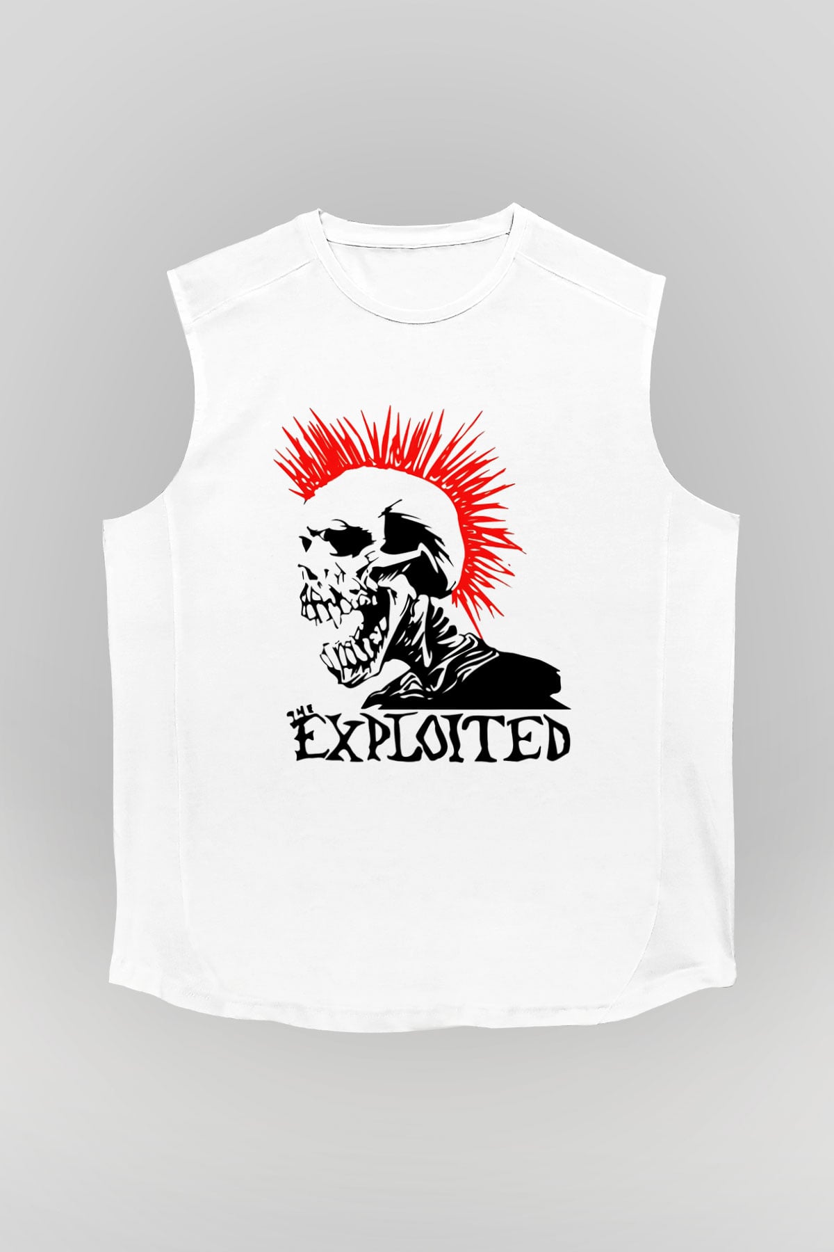 The Exploited Beyaz Unisex Kolsuz Tişört