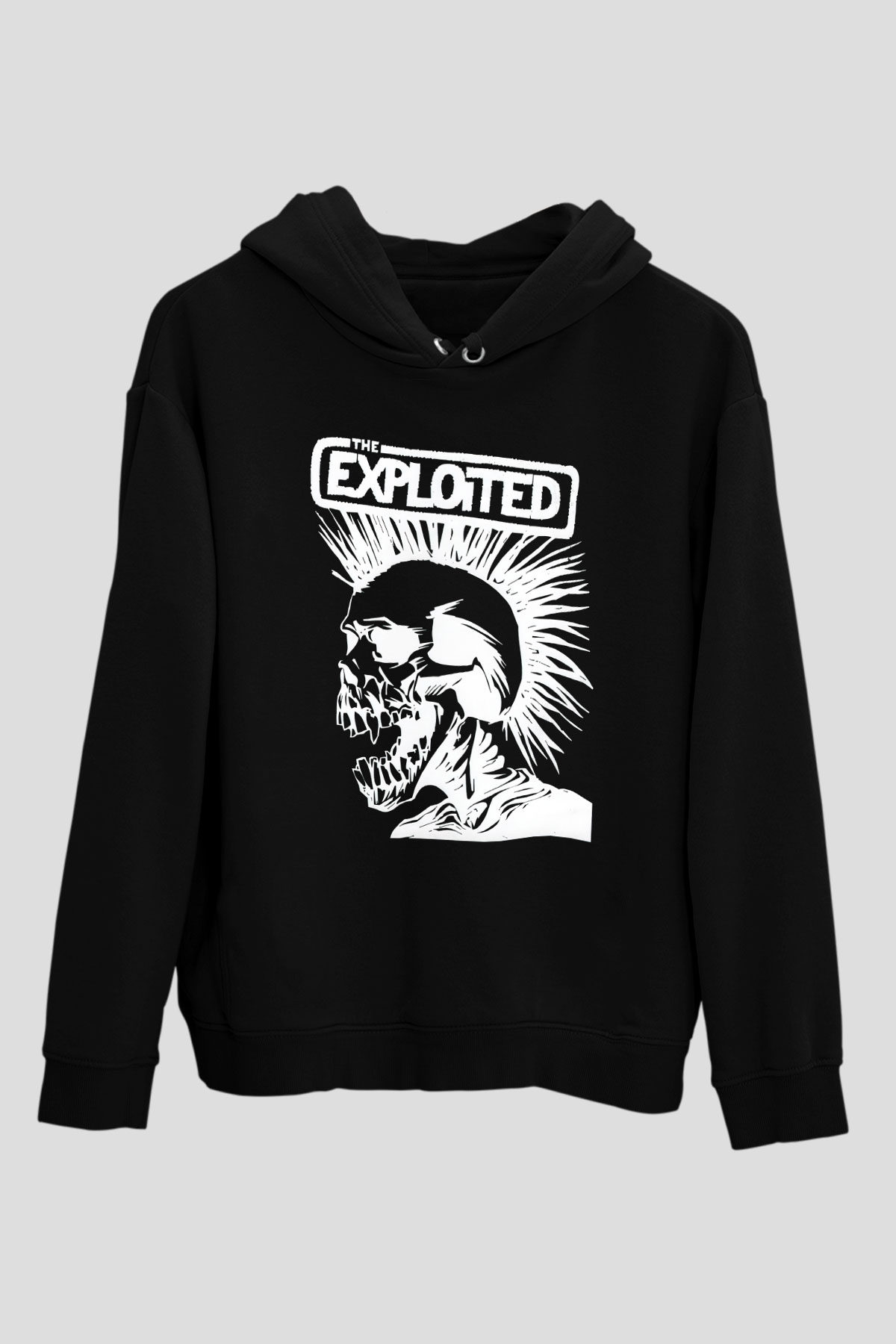 The Exploited Siyah Unisex Hoodie