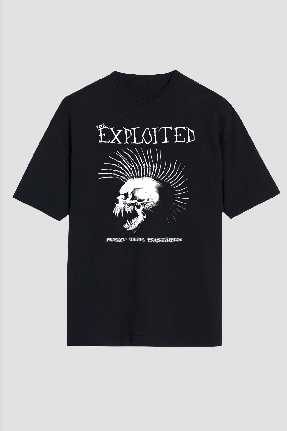 The Exploited Siyah Unisex Oversize Tişört T-Shirt