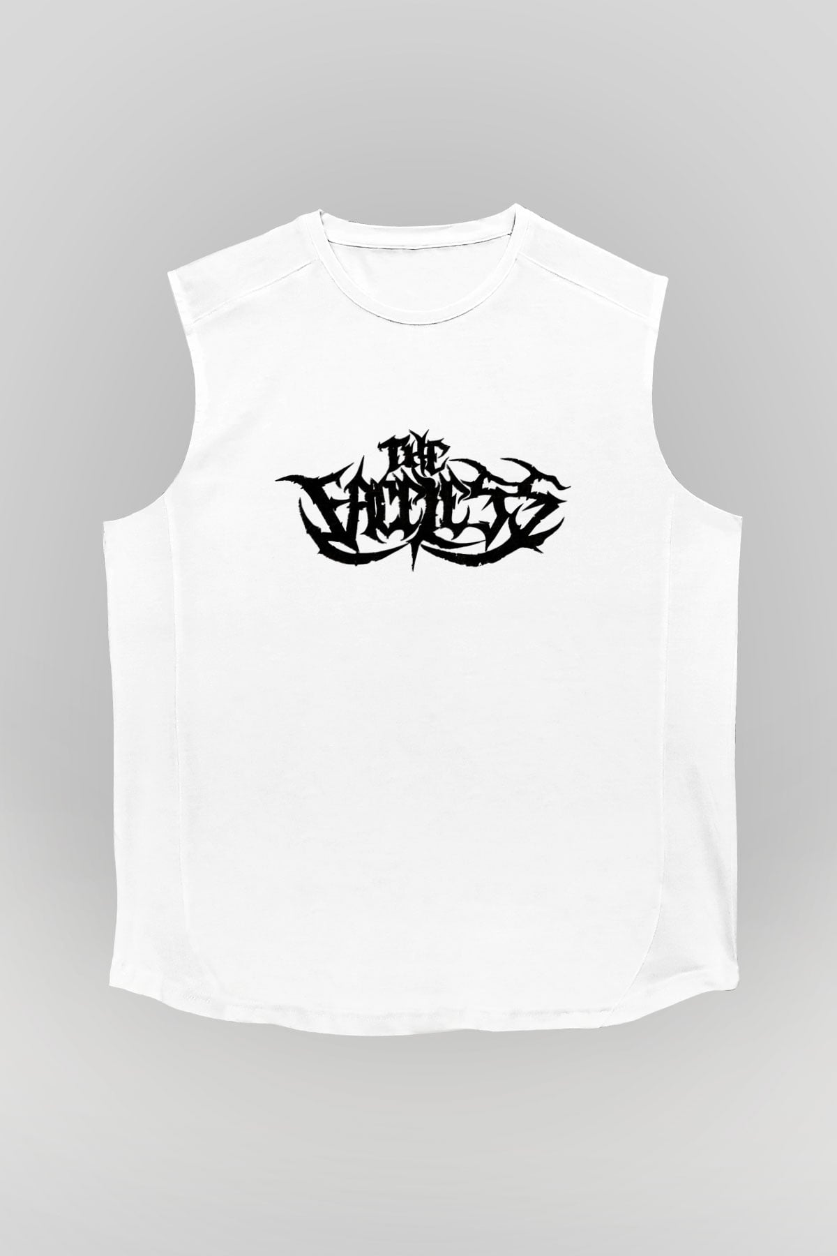 The Faceless Beyaz Unisex Kolsuz Tişört