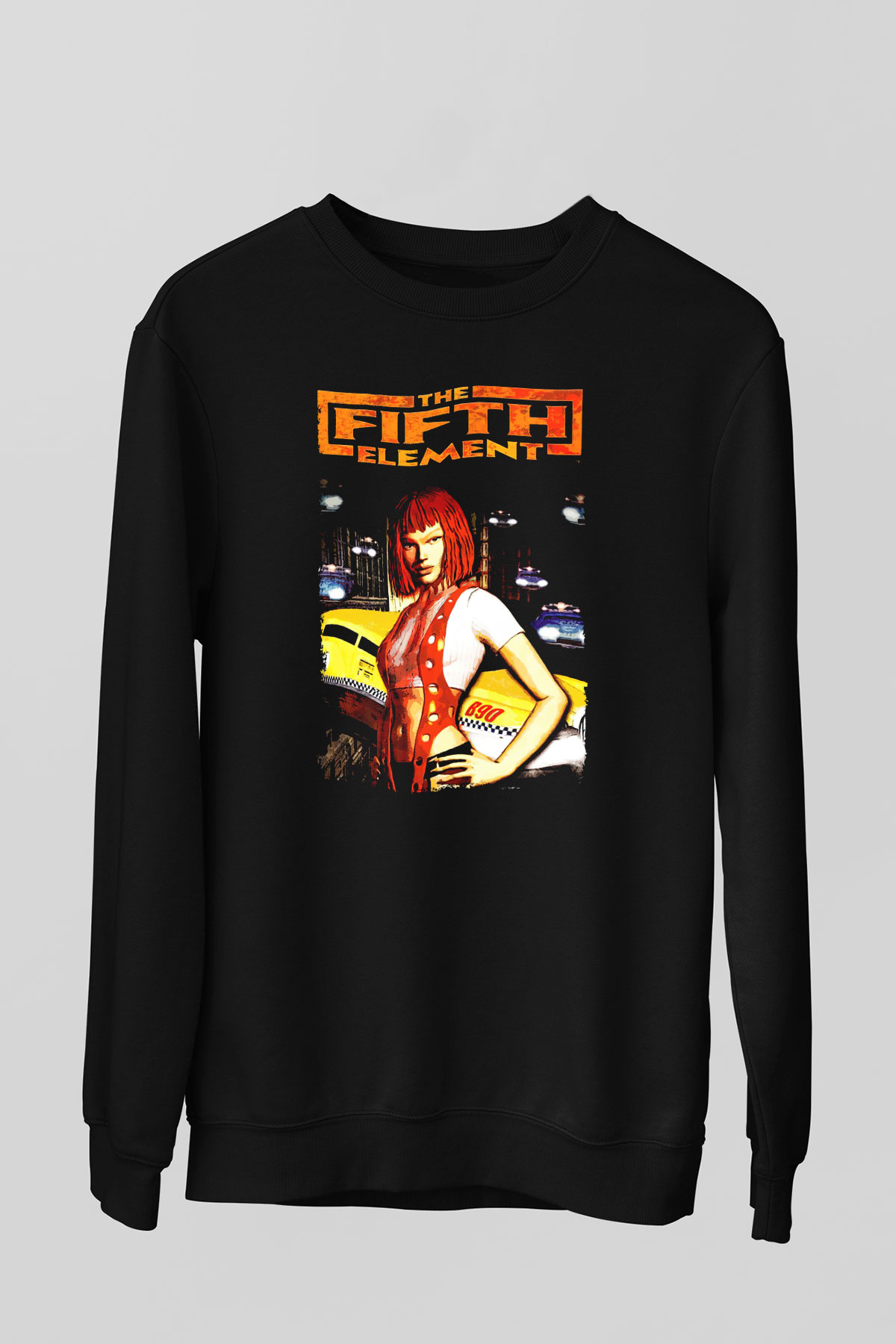 The Fifth Element Siyah Unisex  Sweatshirt