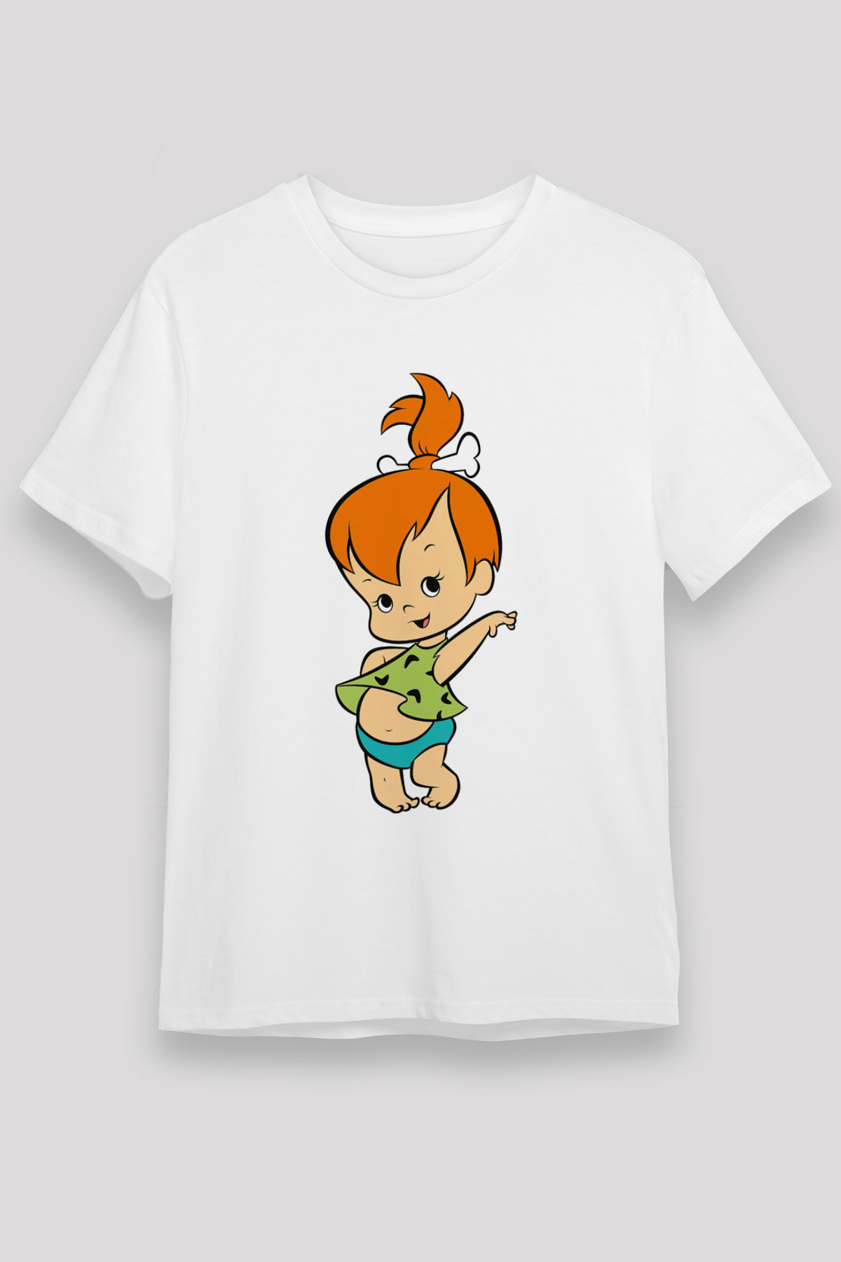 The Flintstones Taş Devri Beyaz Unisex Tişört