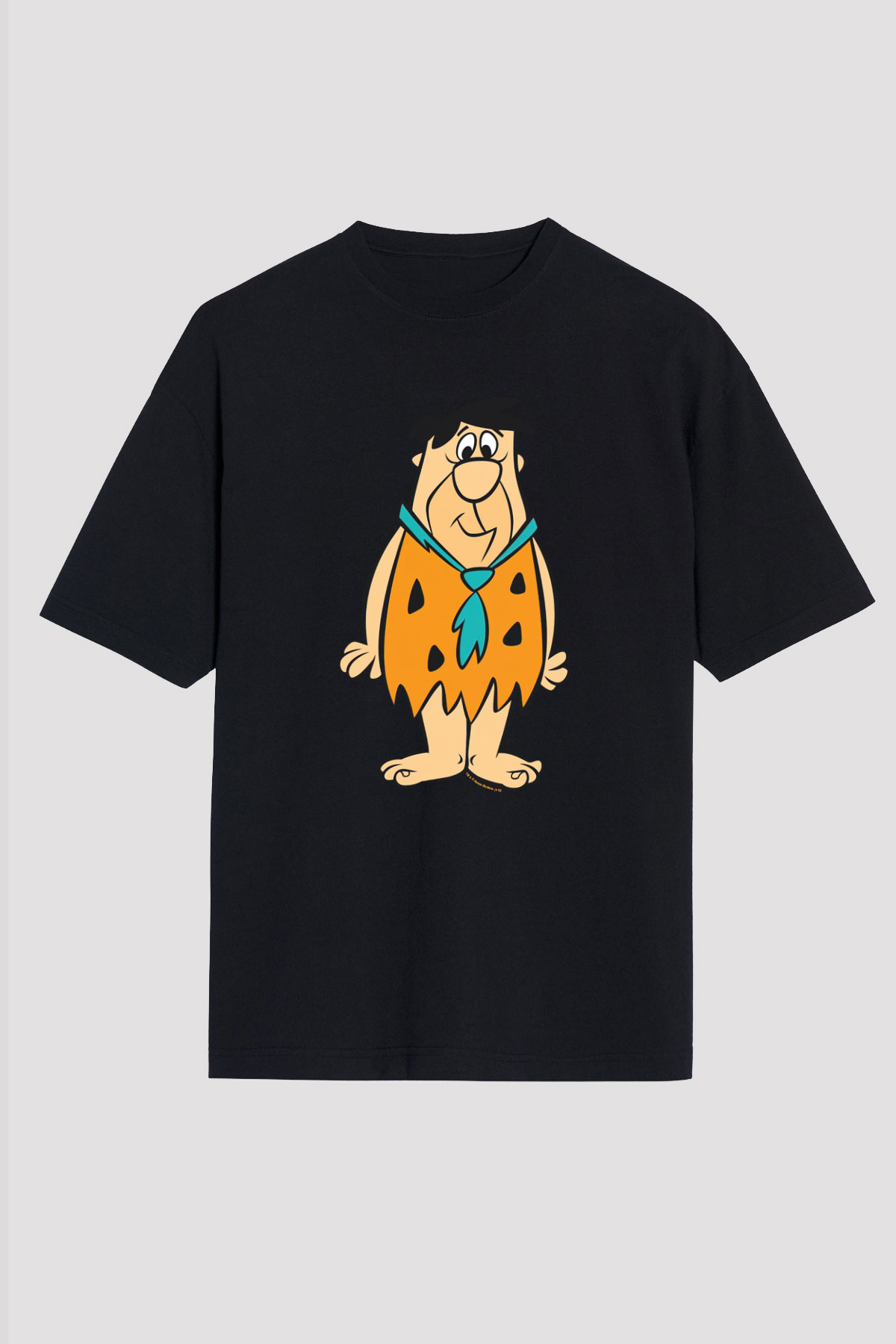 The Flintstones Taş Devri Siyah Unisex Tişört