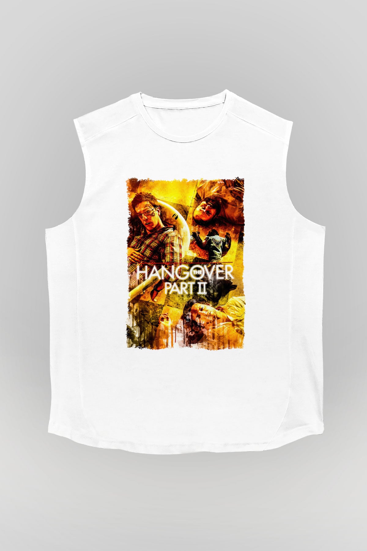 The Hangover Beyaz Unisex Kolsuz Tişört