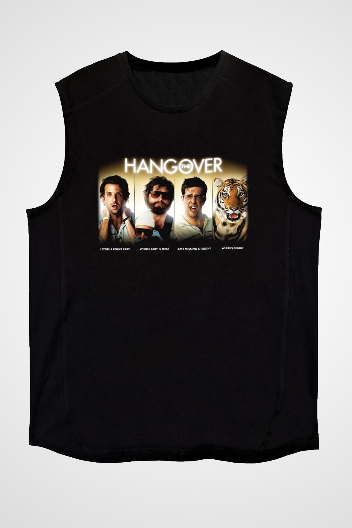 The Hangover Siyah Unisex Kolsuz Tişört