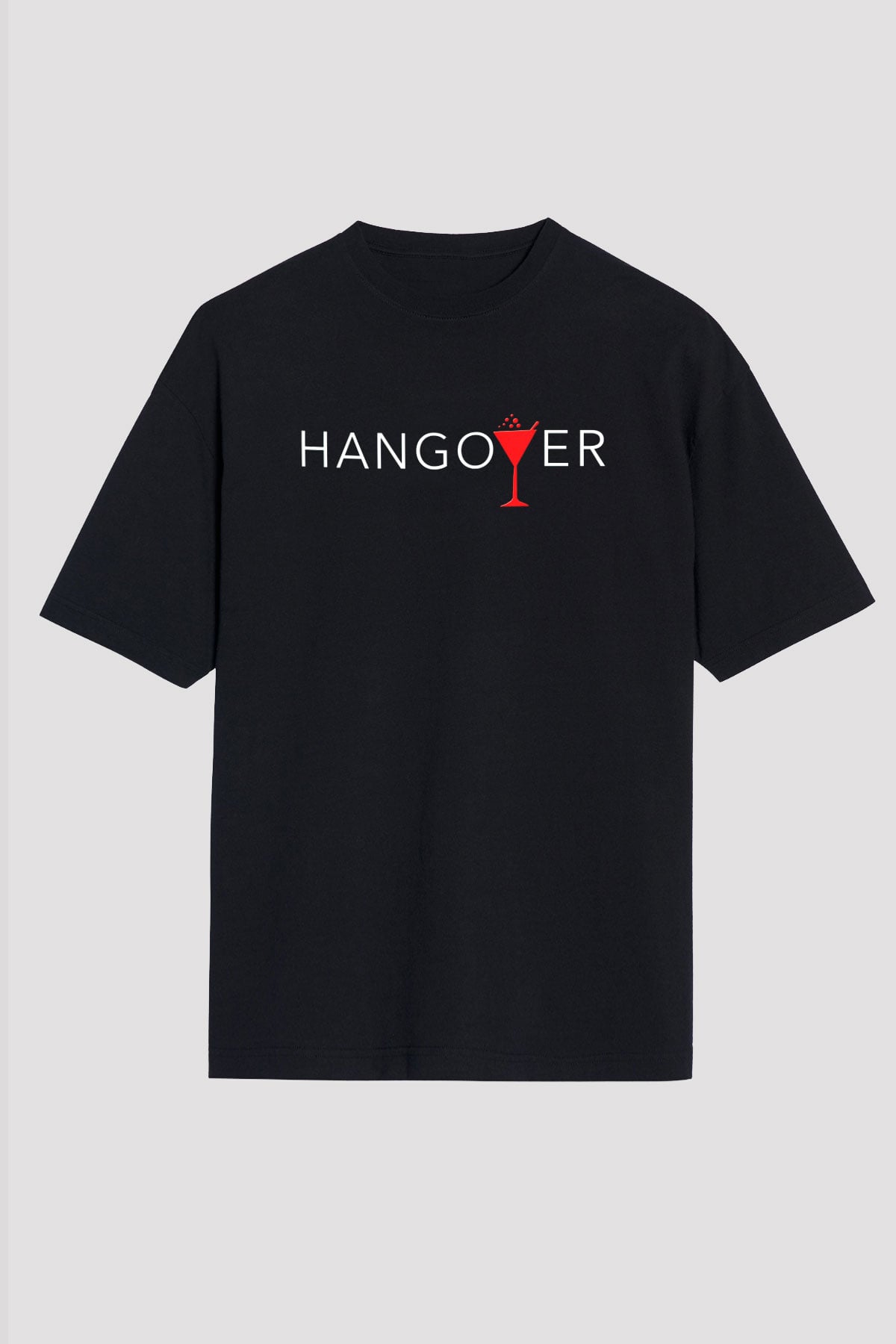 The Hangover Siyah Unisex Oversize Tişört T-Shirt