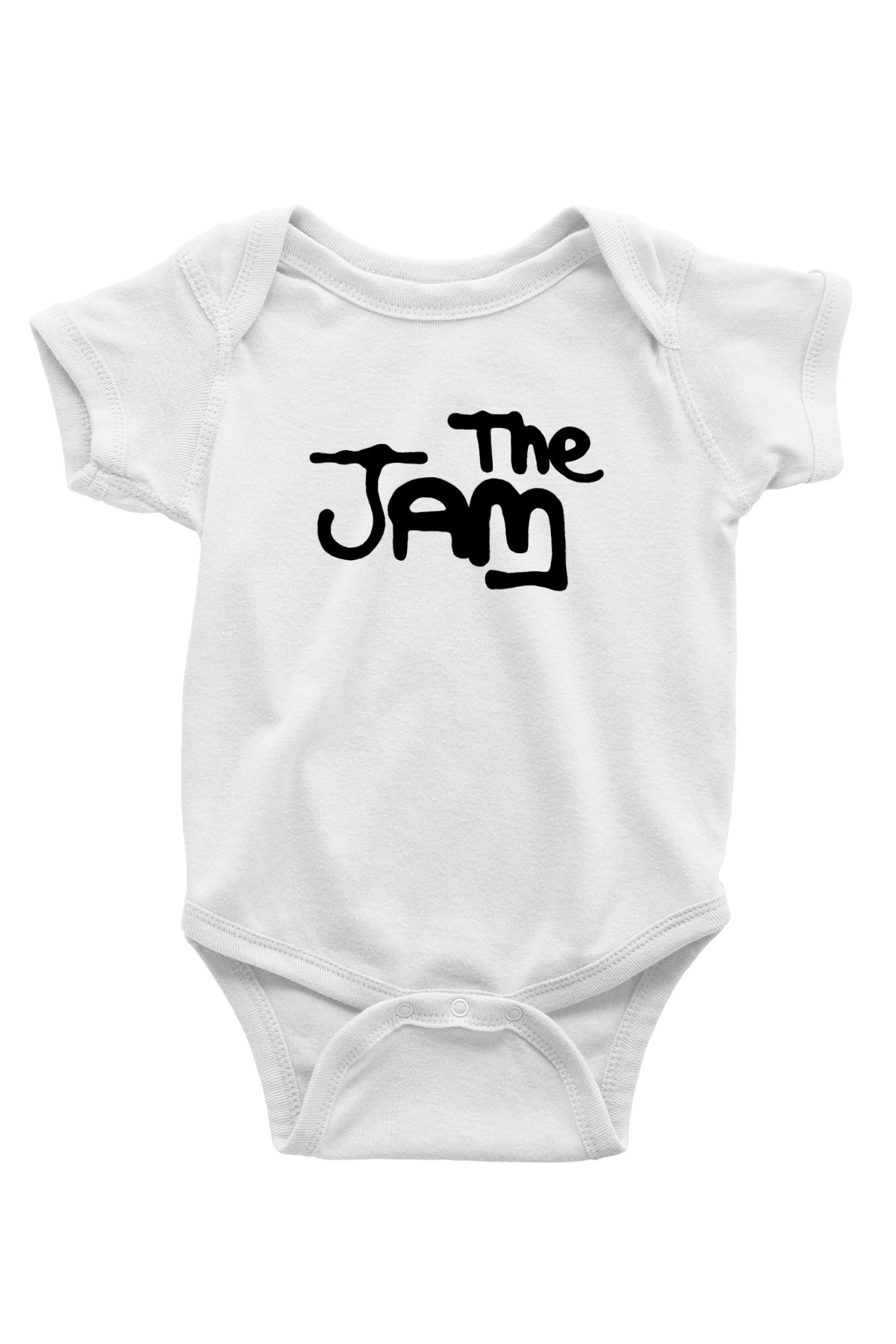 The Jam Baskılı Beyaz Unisex Bebek Body - Zıbın
