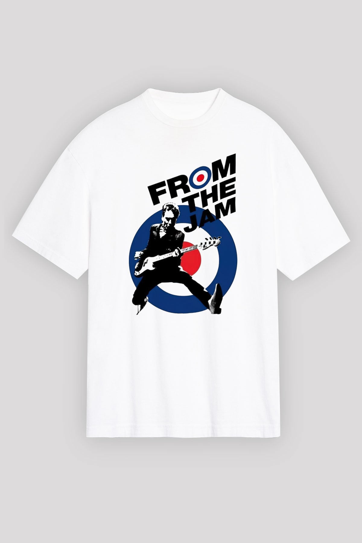 The Jam Beyaz Unisex Oversize Tişört T-Shirt