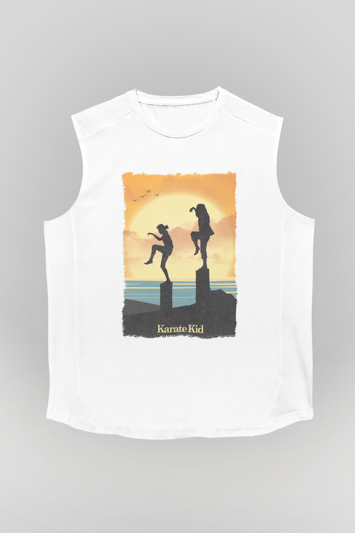 The Karate Kid Beyaz Unisex Kolsuz Tişört