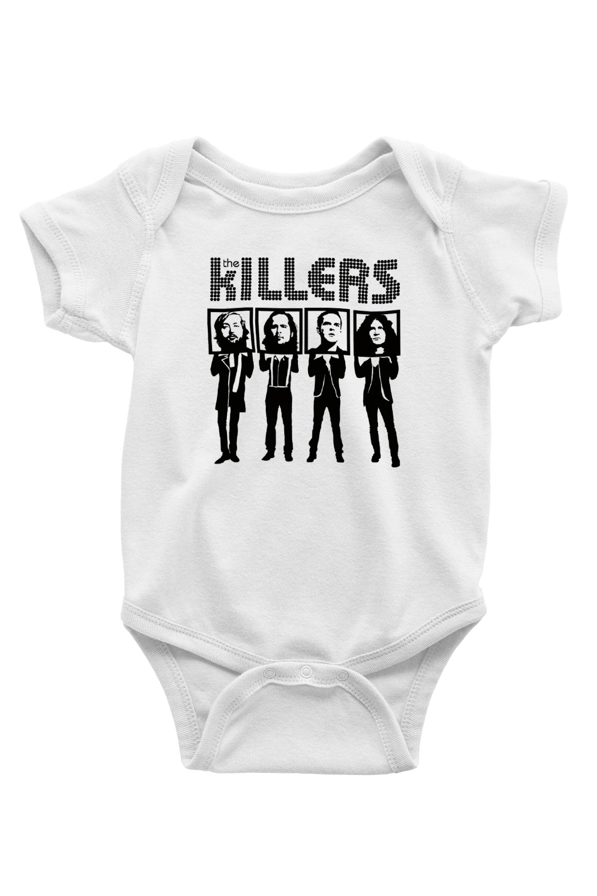 The Killers Baskılı Beyaz Unisex Bebek Body - Zıbın
