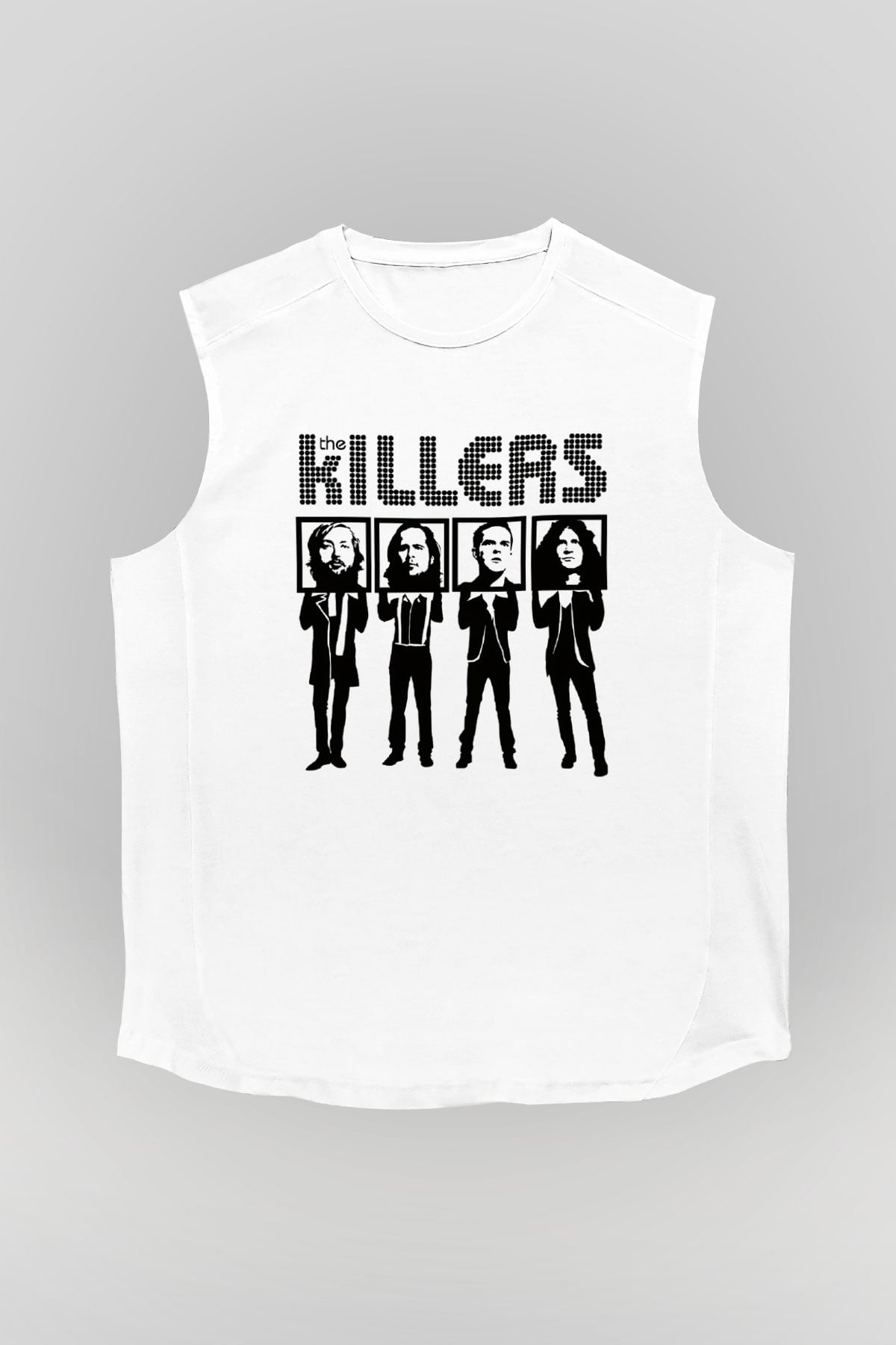 The Killers Beyaz Unisex Kolsuz Tişört