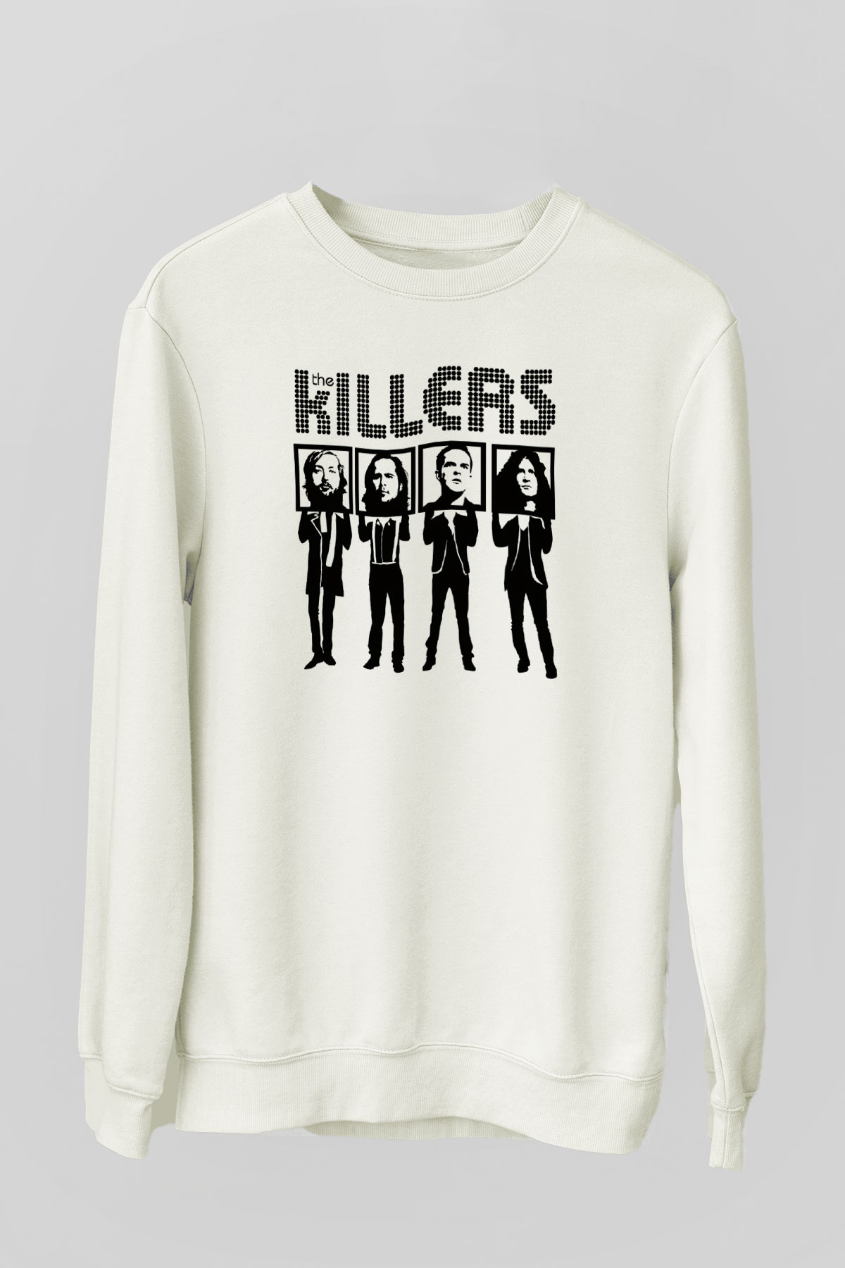 The Killers Beyaz Unisex Sweatshirt