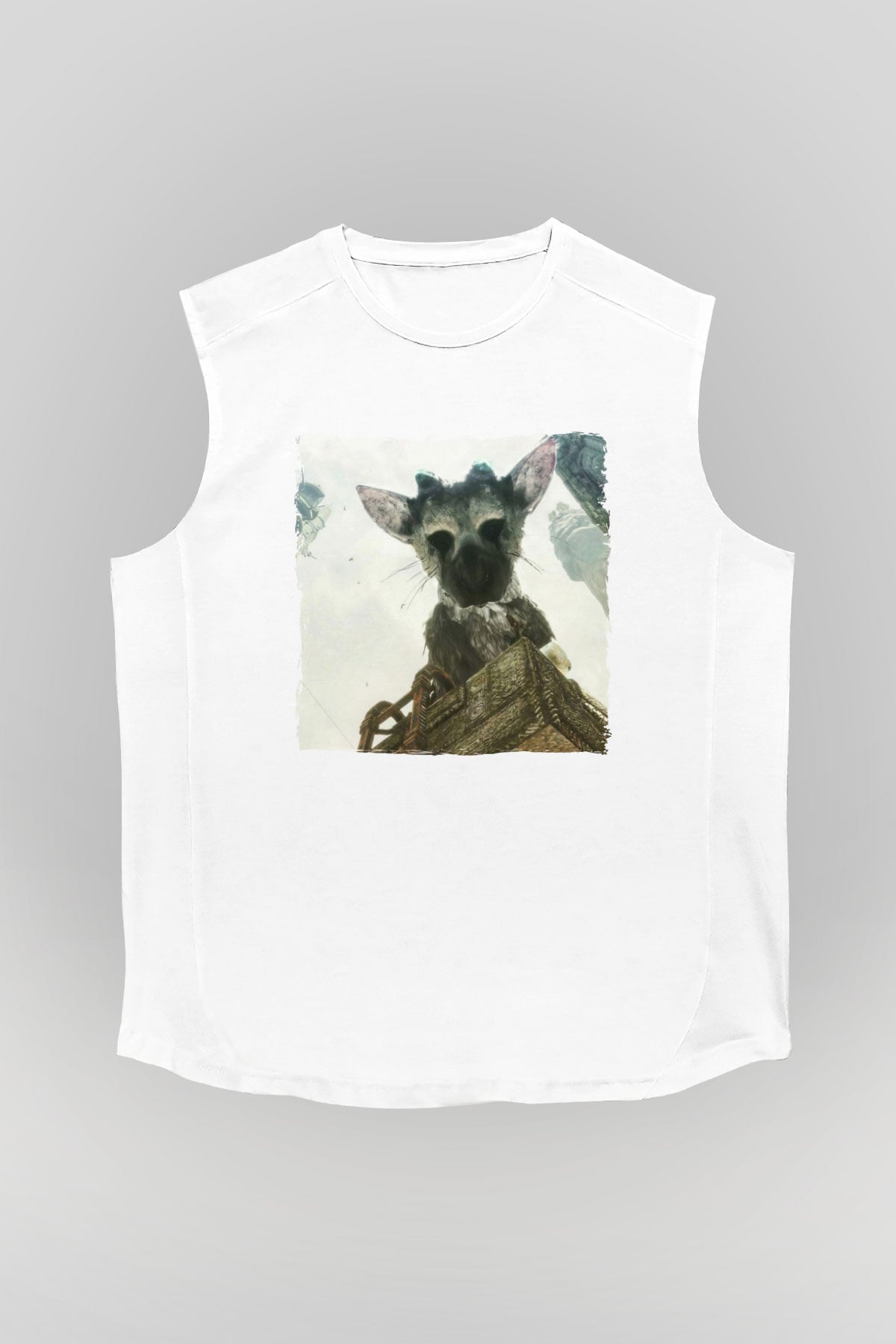 The Last Guardian Beyaz Unisex Kolsuz Tişört