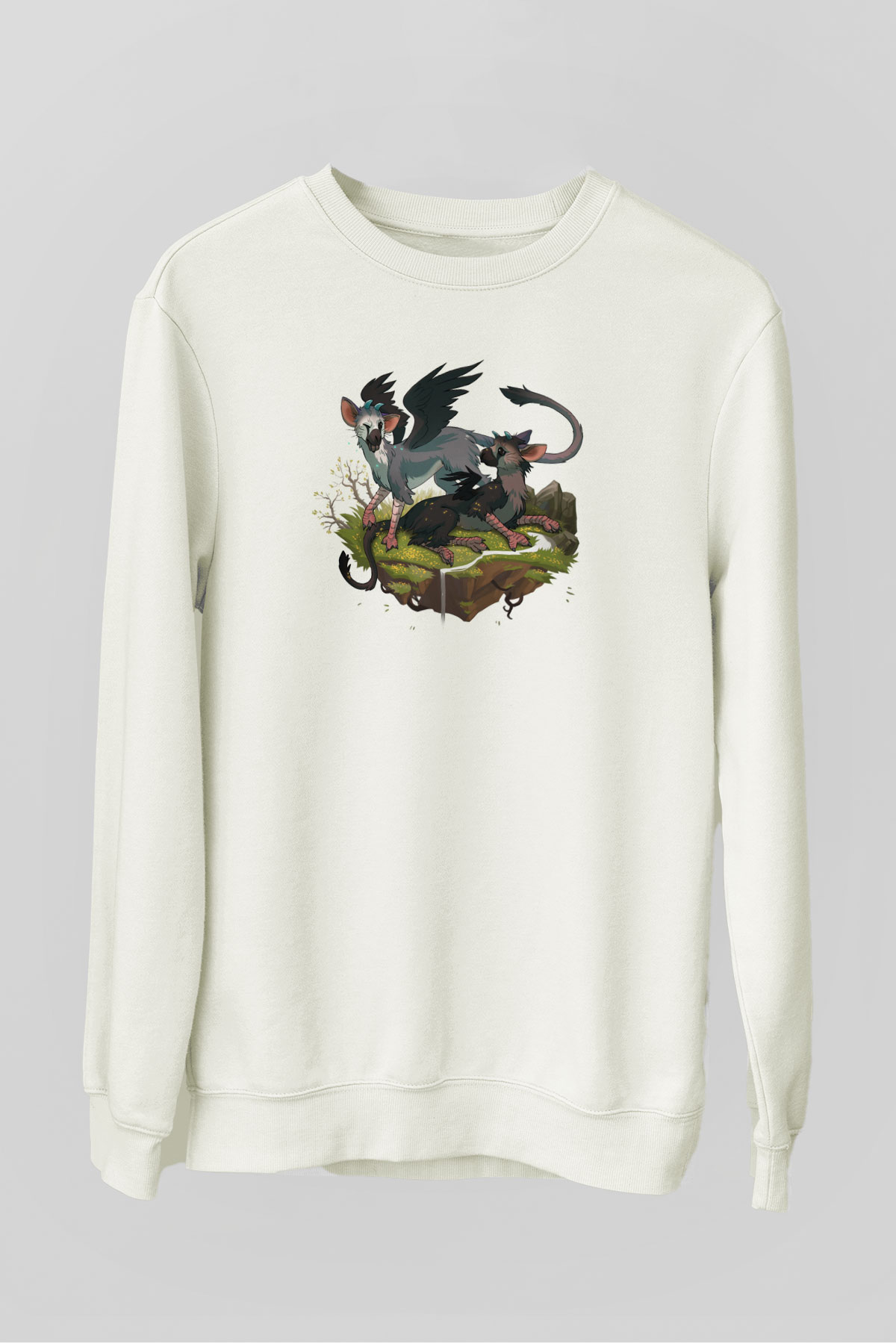 The Last Guardian Beyaz Unisex Sweatshirt