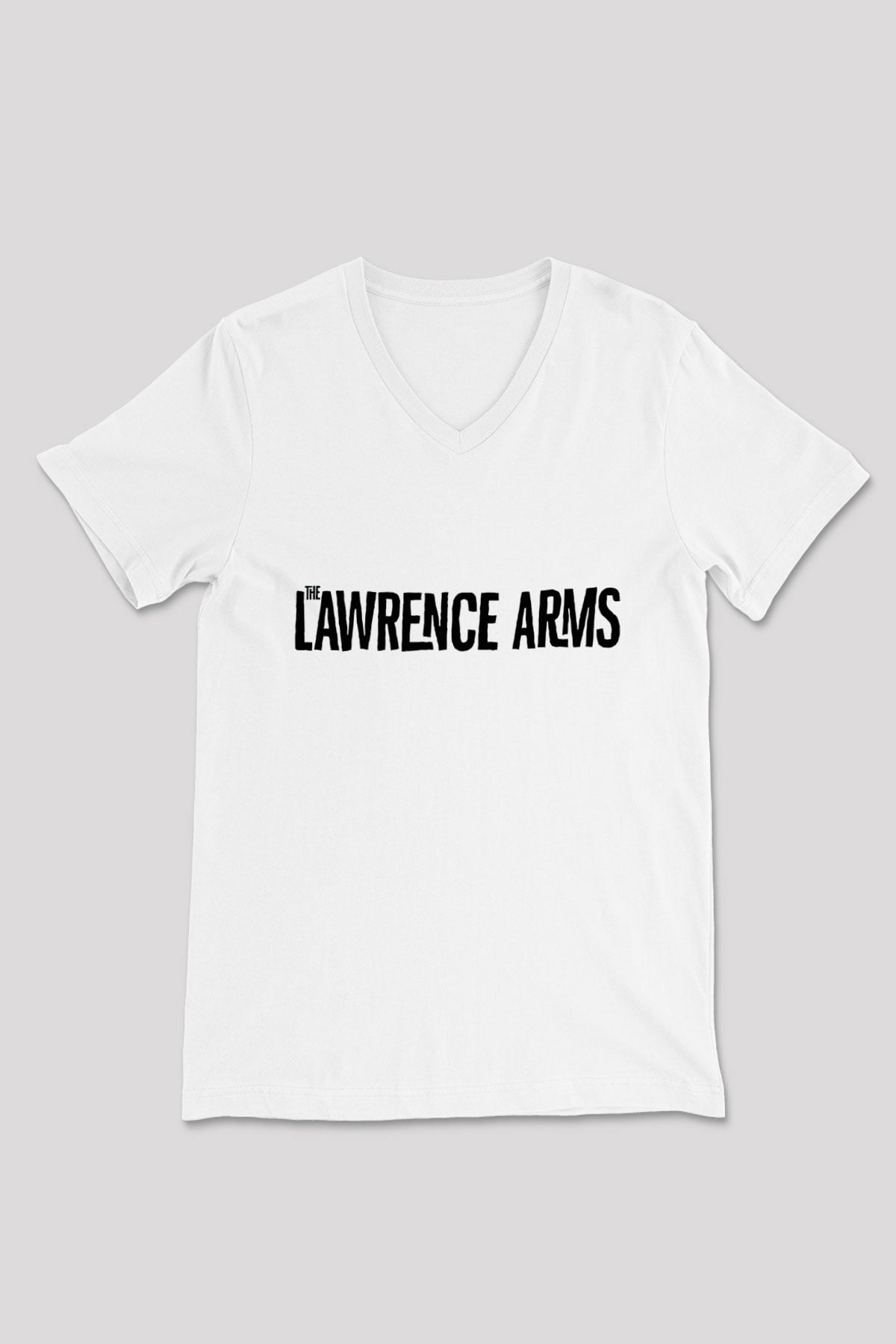 The Lawrence Arms Beyaz Unisex V Yaka Tişört T-Shirt