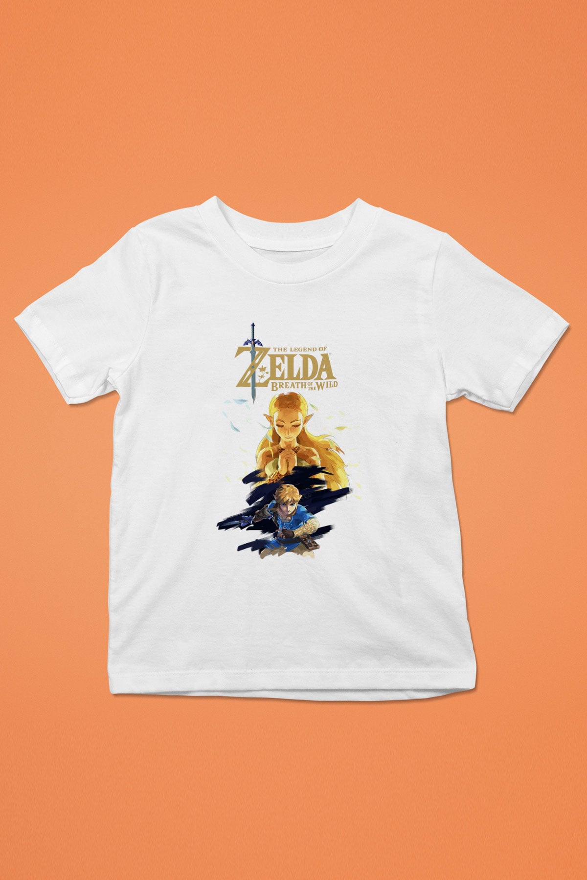 The Legend of Zelda Baskılı Beyaz Unisex Çocuk Tişört