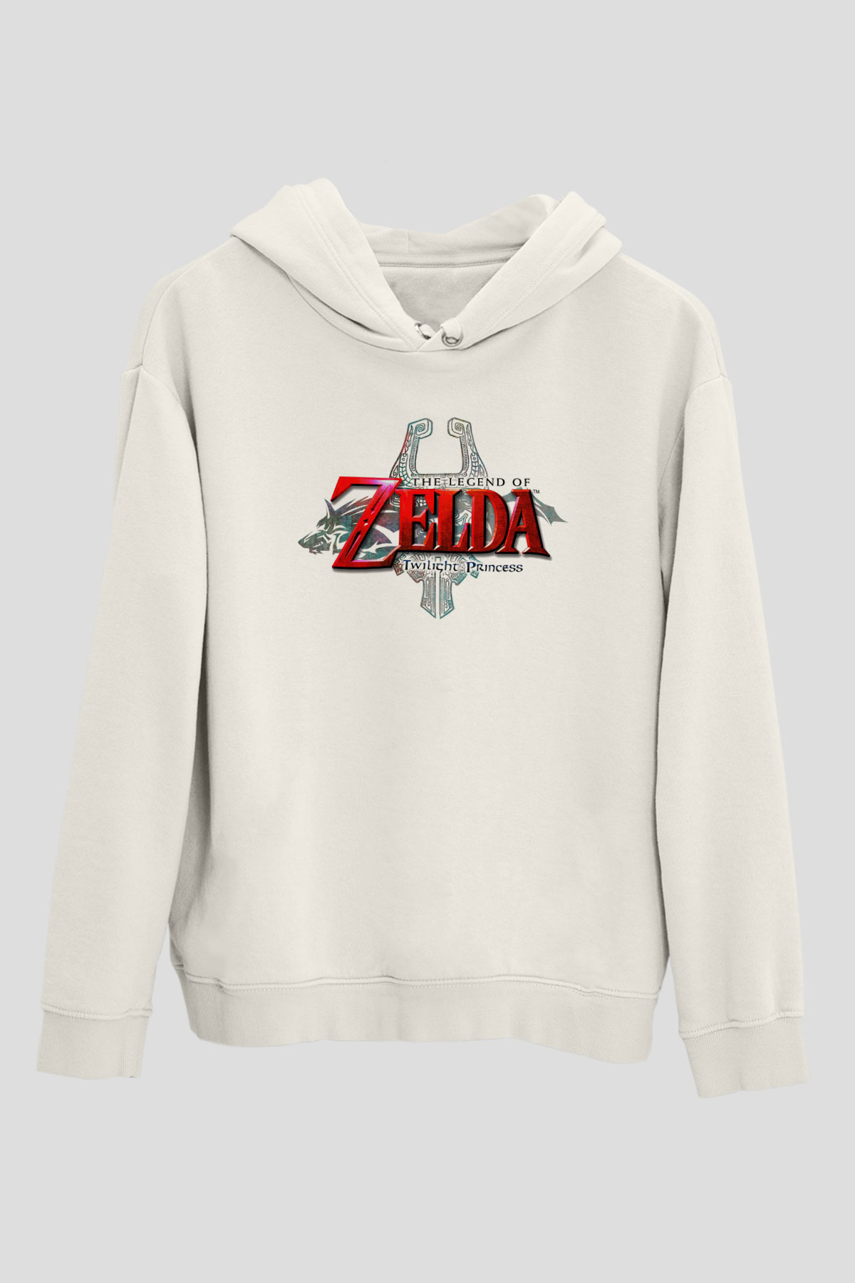 The Legend of Zelda Beyaz Unisex Kapşonlu Sweatshirt