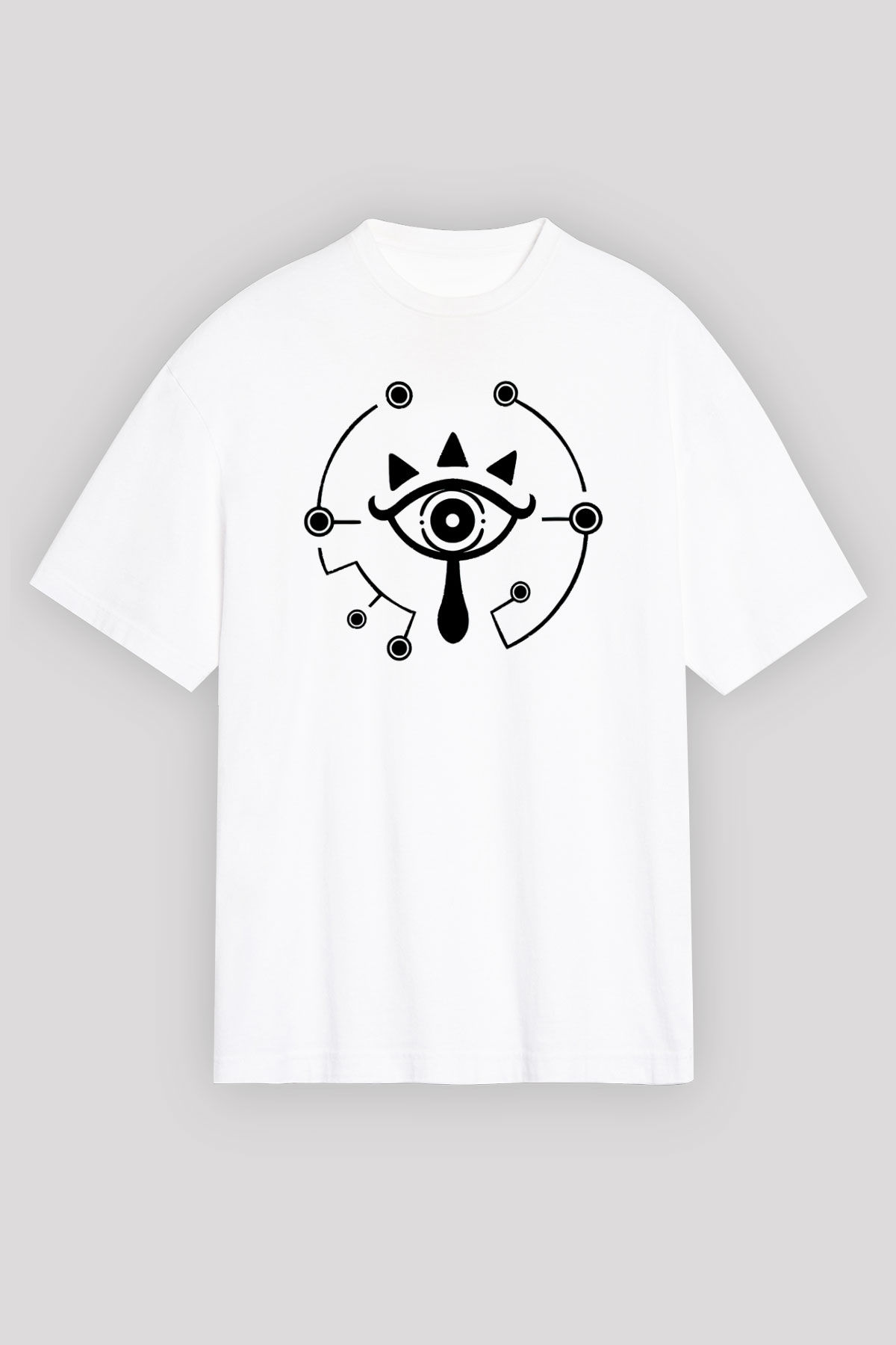 The Legend of Zelda Beyaz Unisex Oversize Tişört