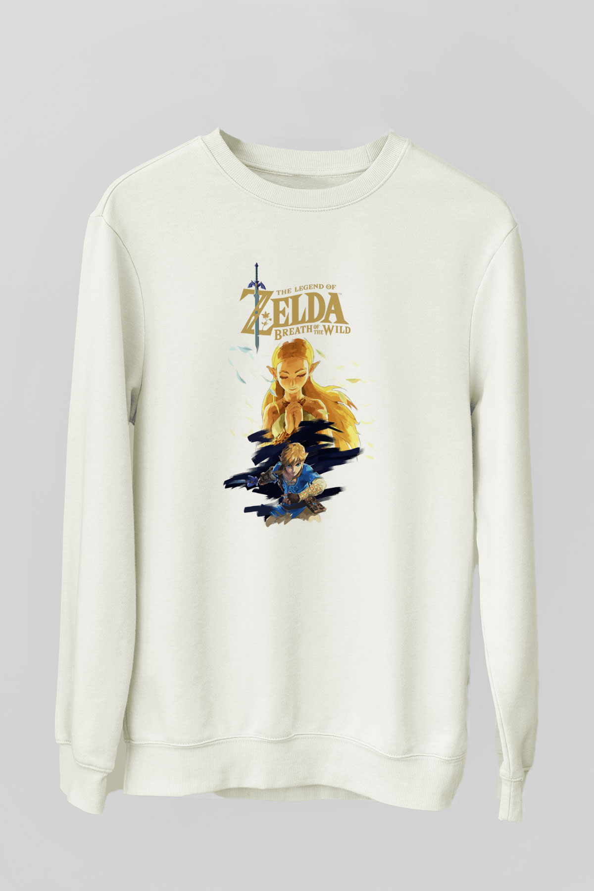 The Legend of Zelda Beyaz Unisex Sweatshirt