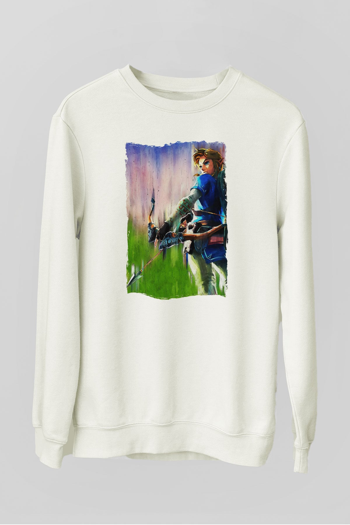 The Legend of Zelda Beyaz Unisex  Sweatshirt