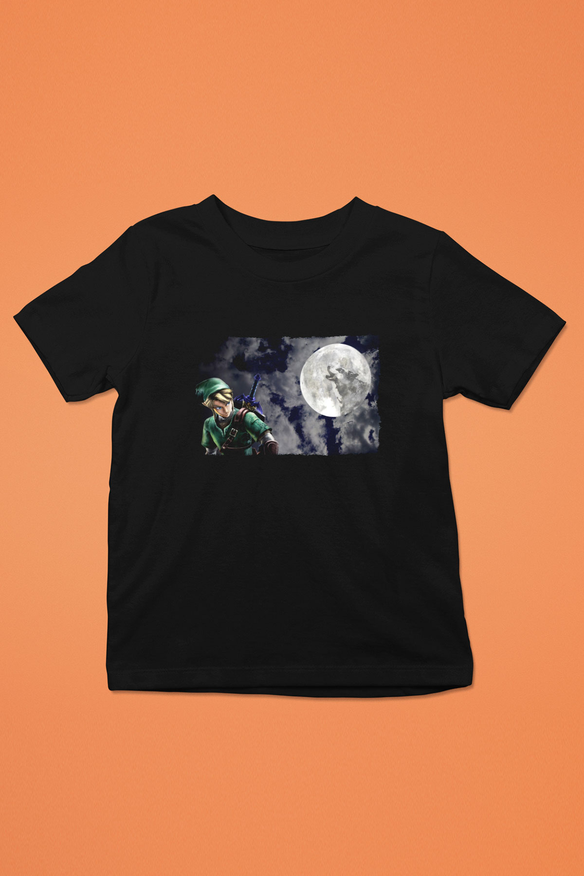 The Legend of Zelda Siyah Unisex  Çocuk Tişört