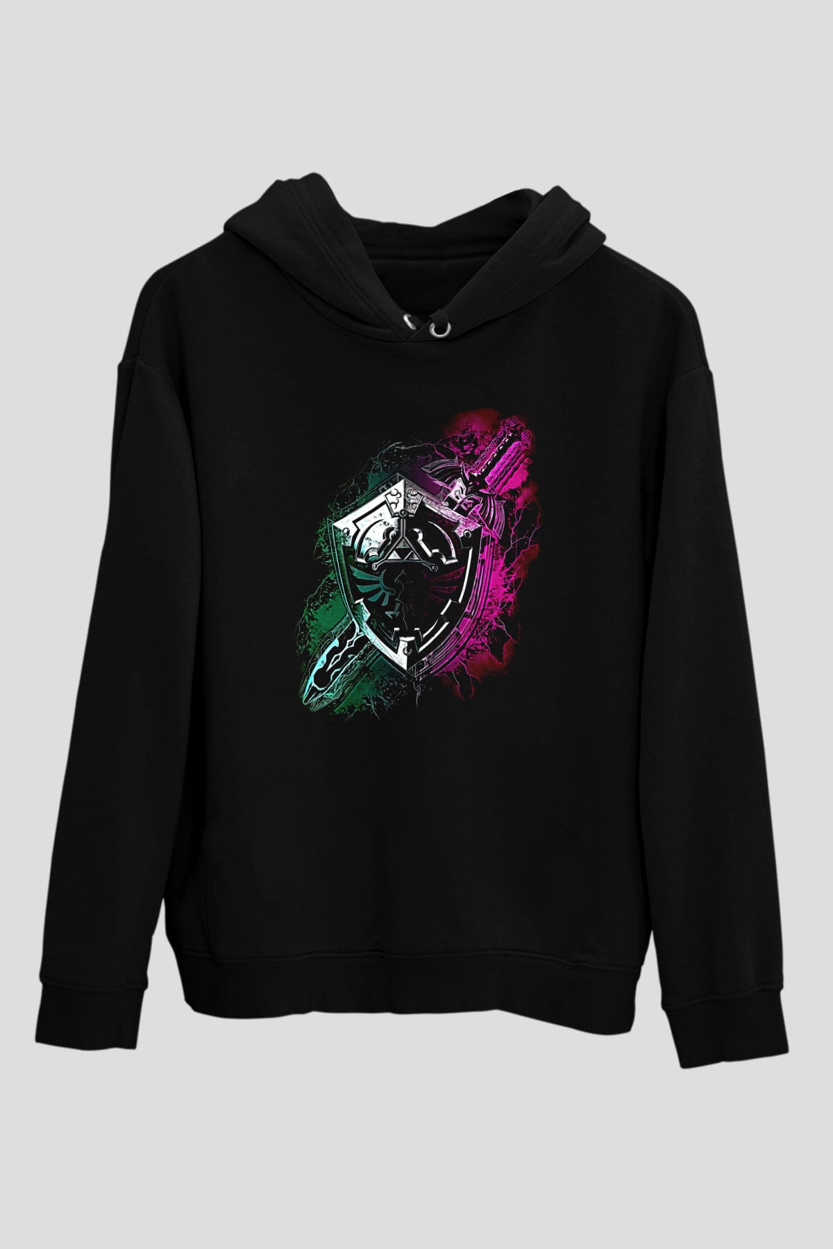 The Legend of Zelda Siyah Unisex Hoodie