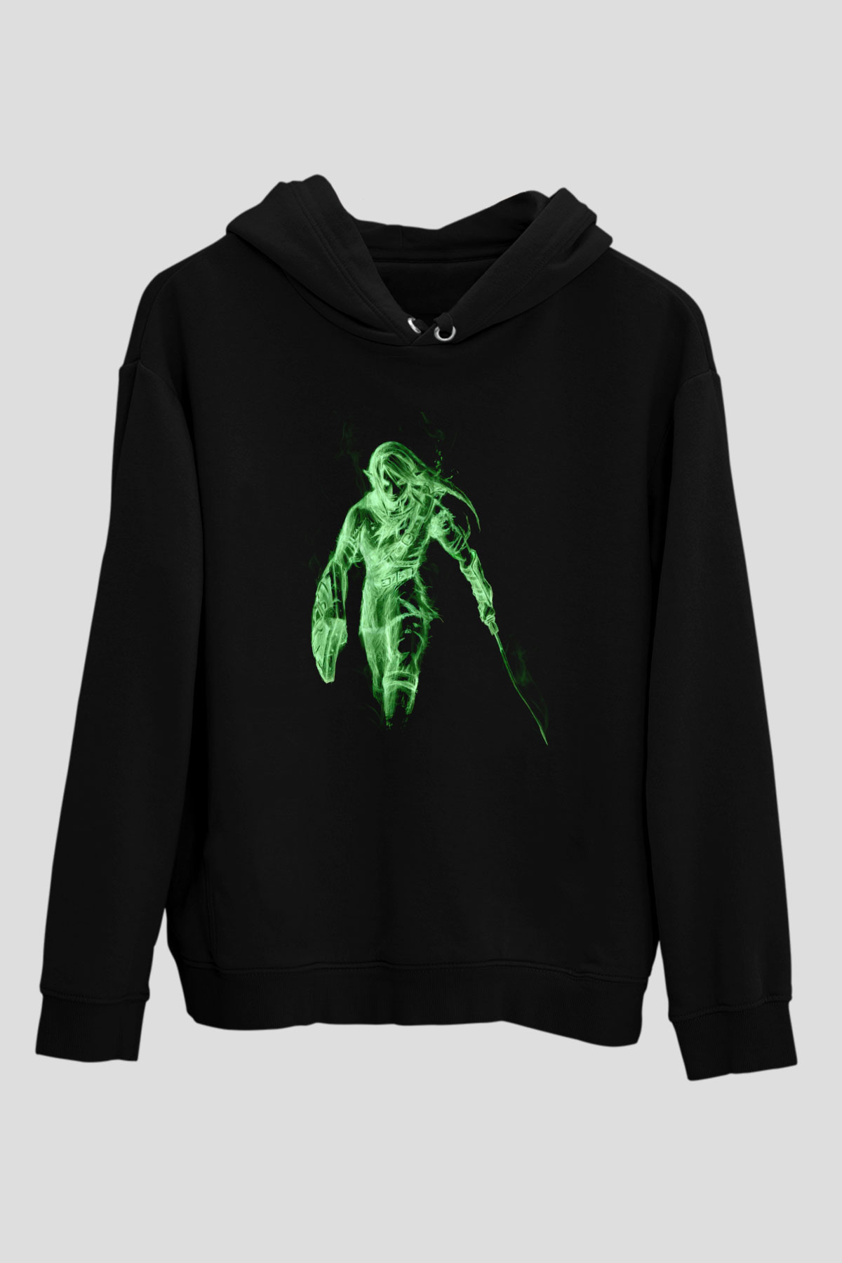 The Legend of Zelda Siyah Unisex Kapüşonlu Sweatshirt
