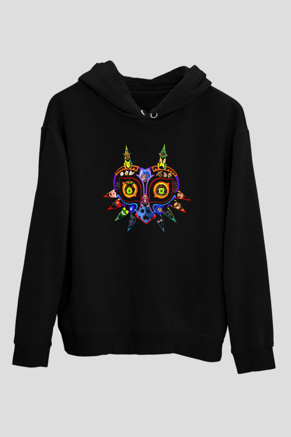 The Legend of Zelda Siyah Unisex Kapüşonlu Sweatshirt