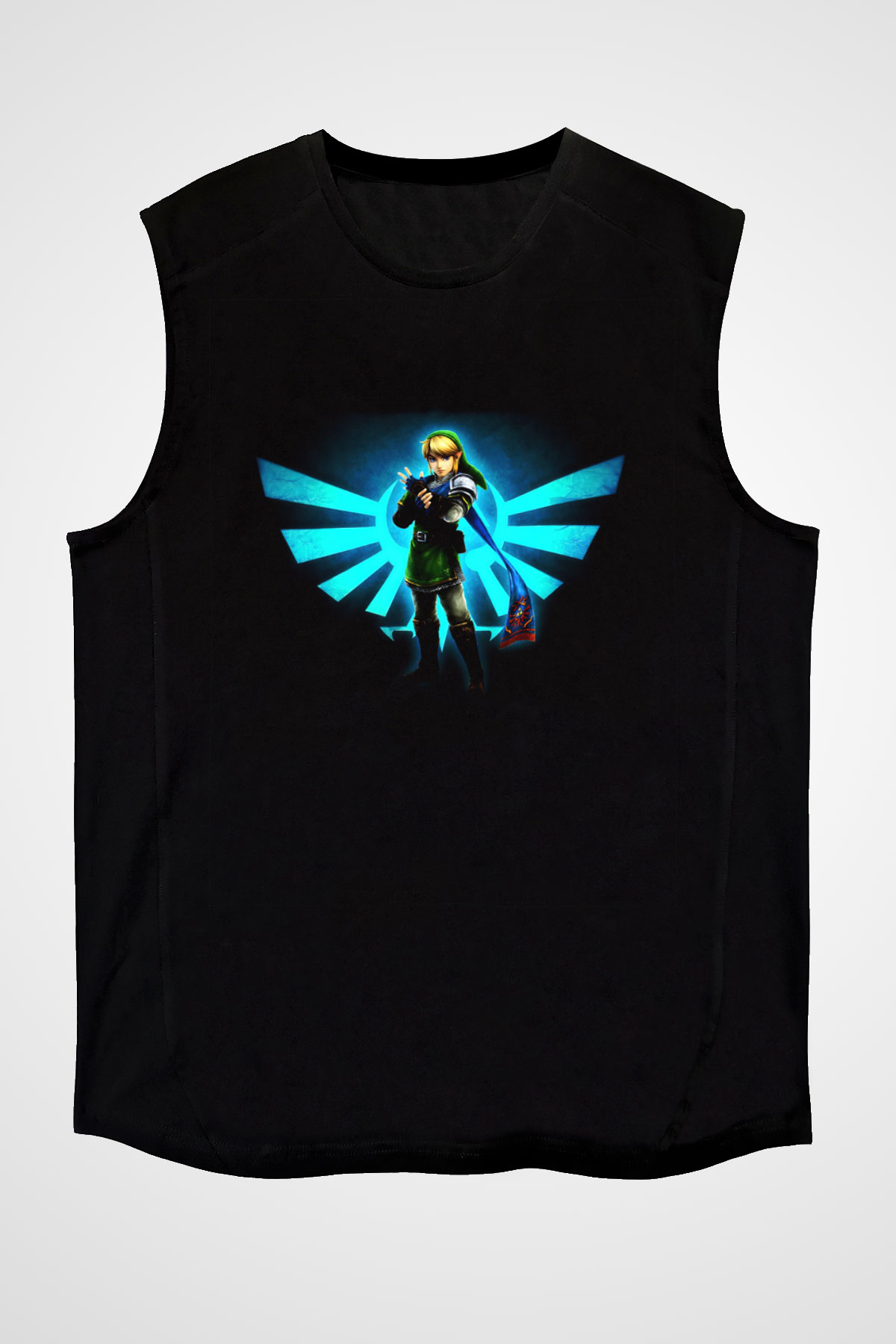 The Legend of Zelda Siyah Unisex  Kolsuz Tişört