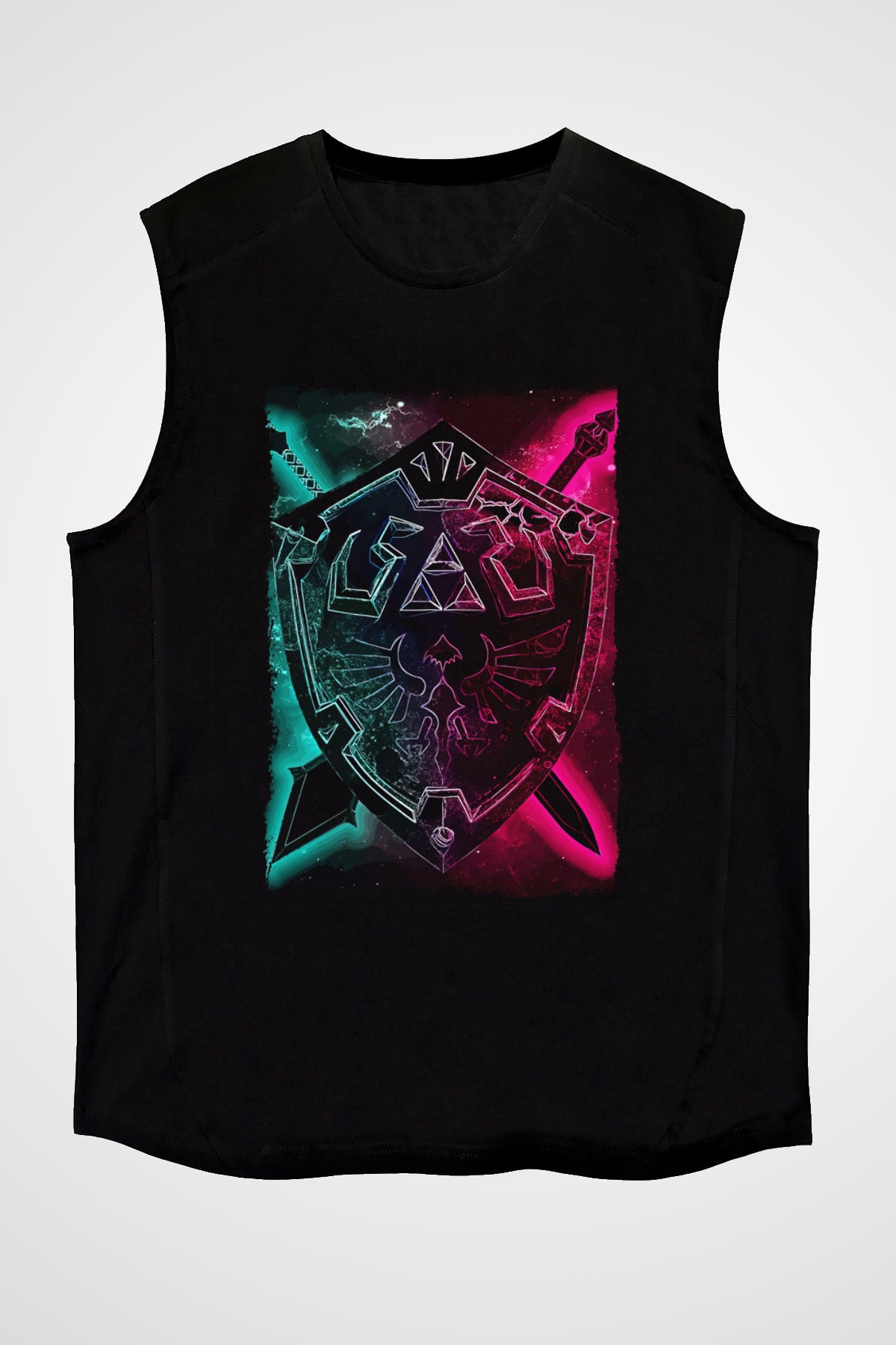 The Legend of Zelda Siyah Unisex  Kolsuz Tişört