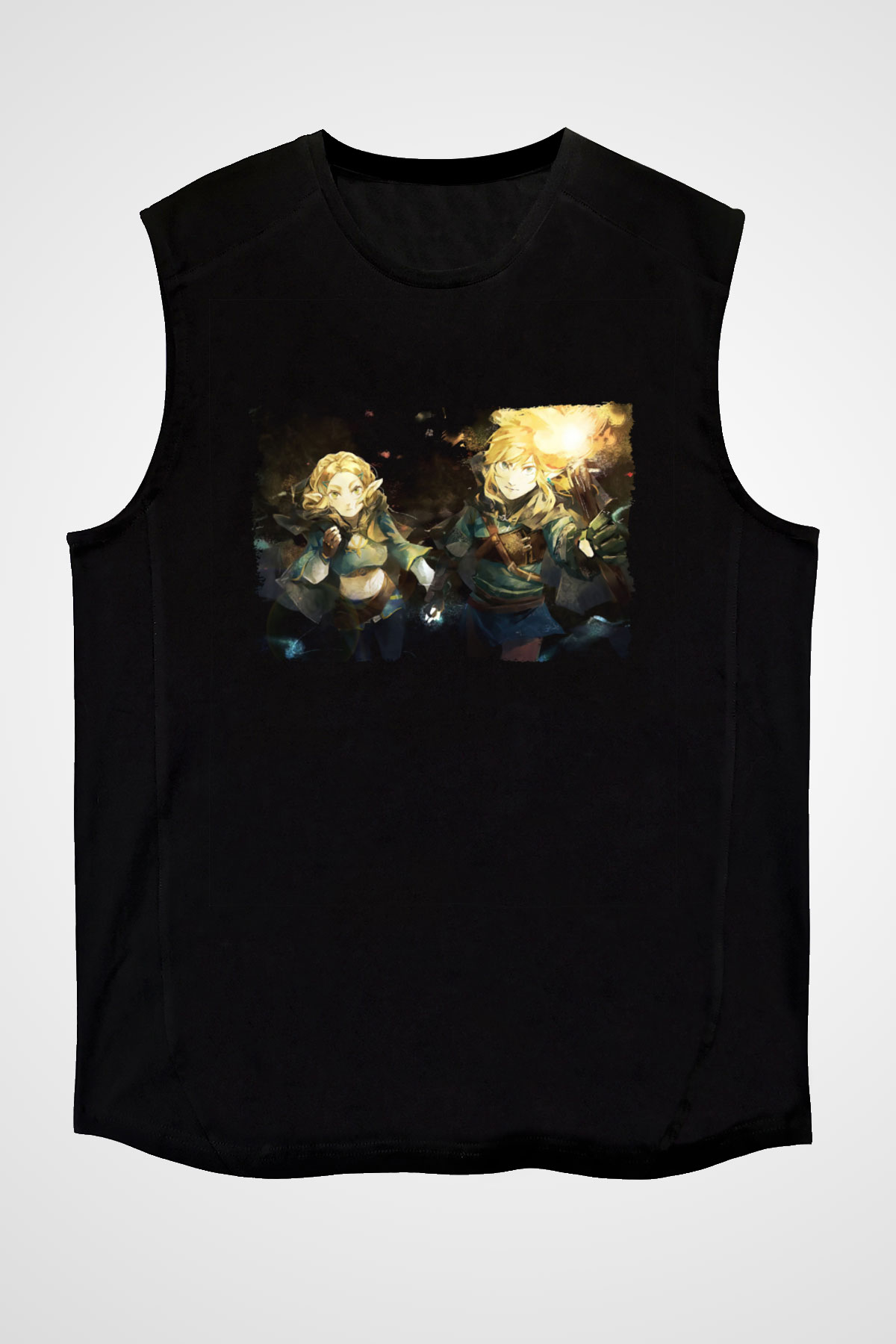 The Legend of Zelda Siyah Unisex  Kolsuz Tişört
