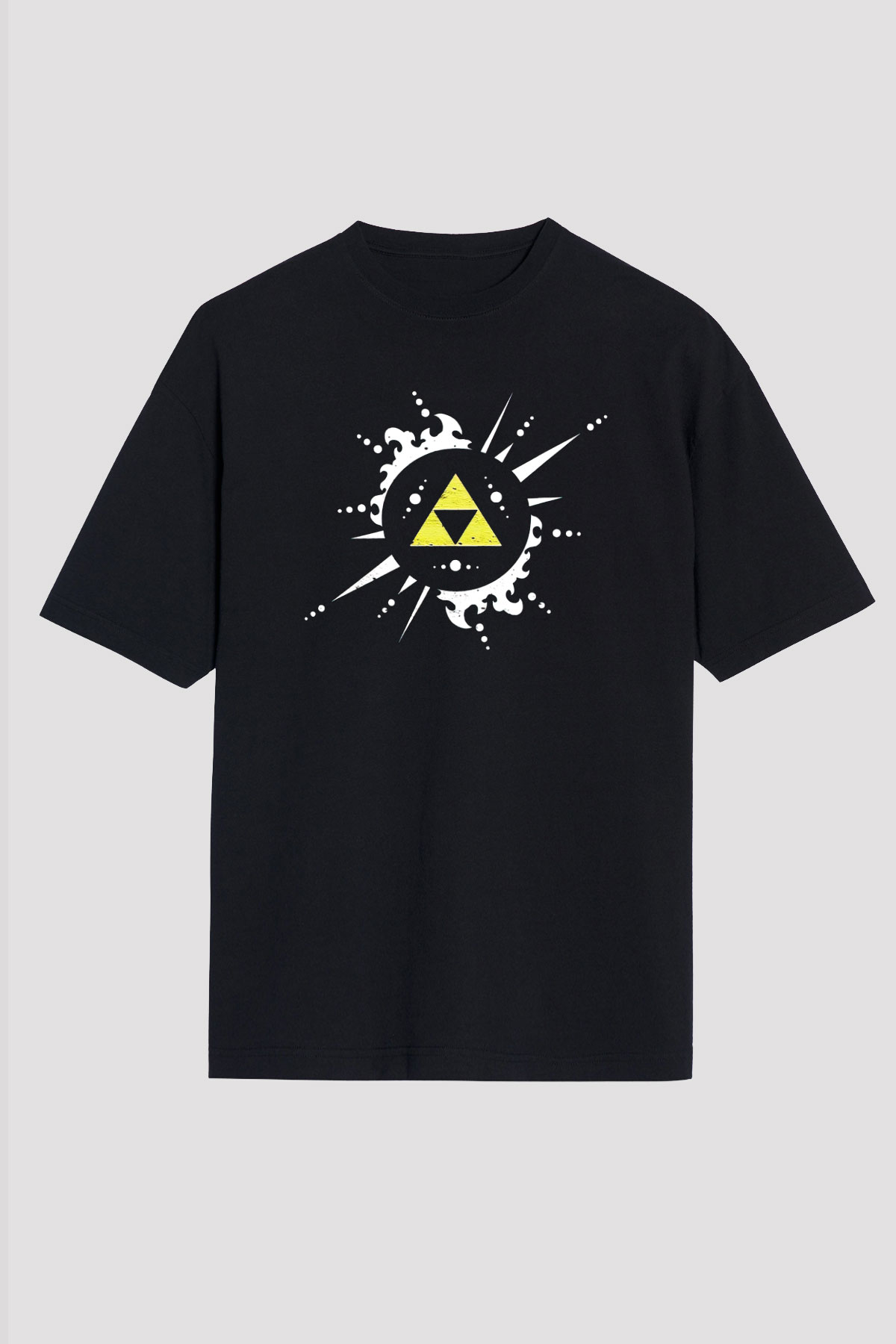 The Legend of Zelda Siyah Unisex Oversize Tişört