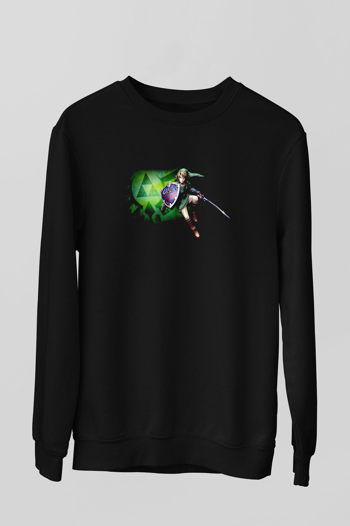 The Legend of Zelda Siyah Unisex  Sweatshirt