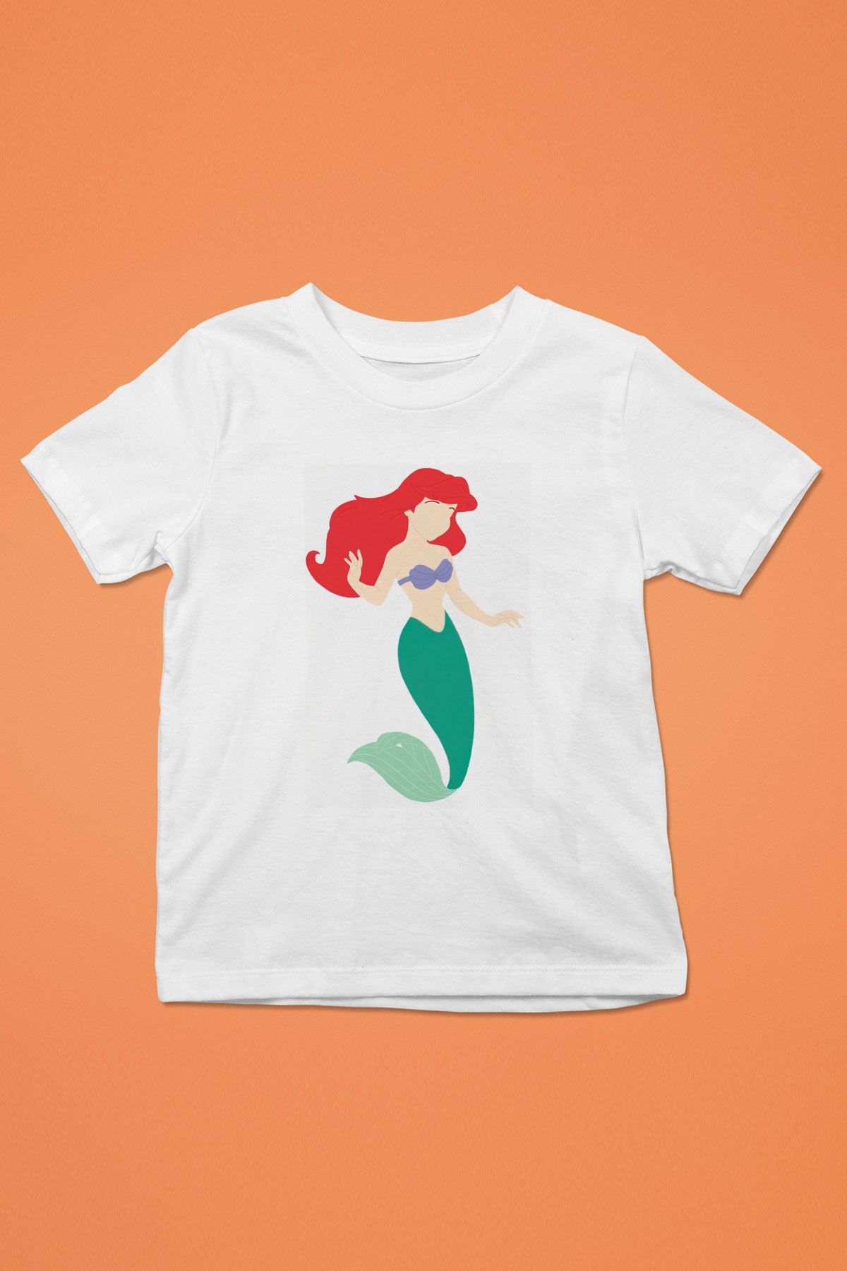 The Little Mermaid Beyaz Unisex Çocuk Tişört