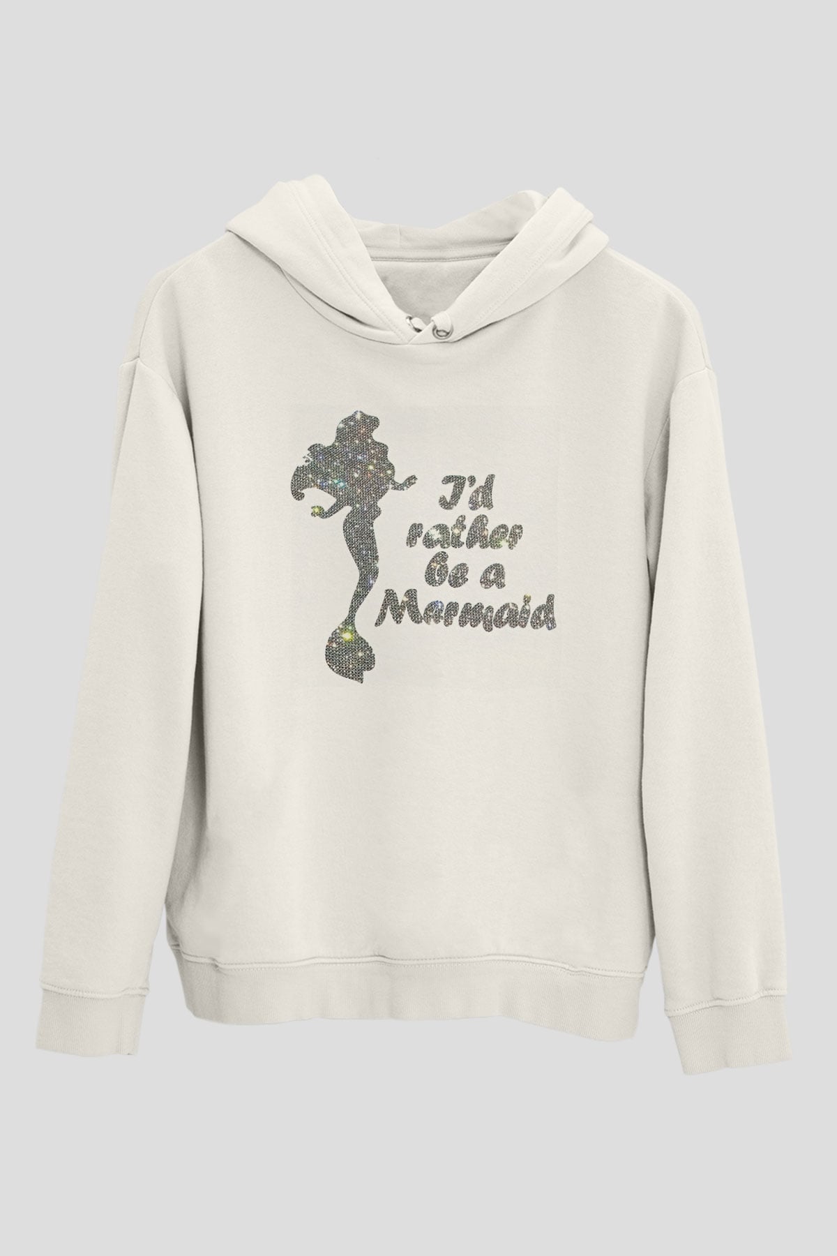 The Little Mermaid Beyaz Unisex Hoodie