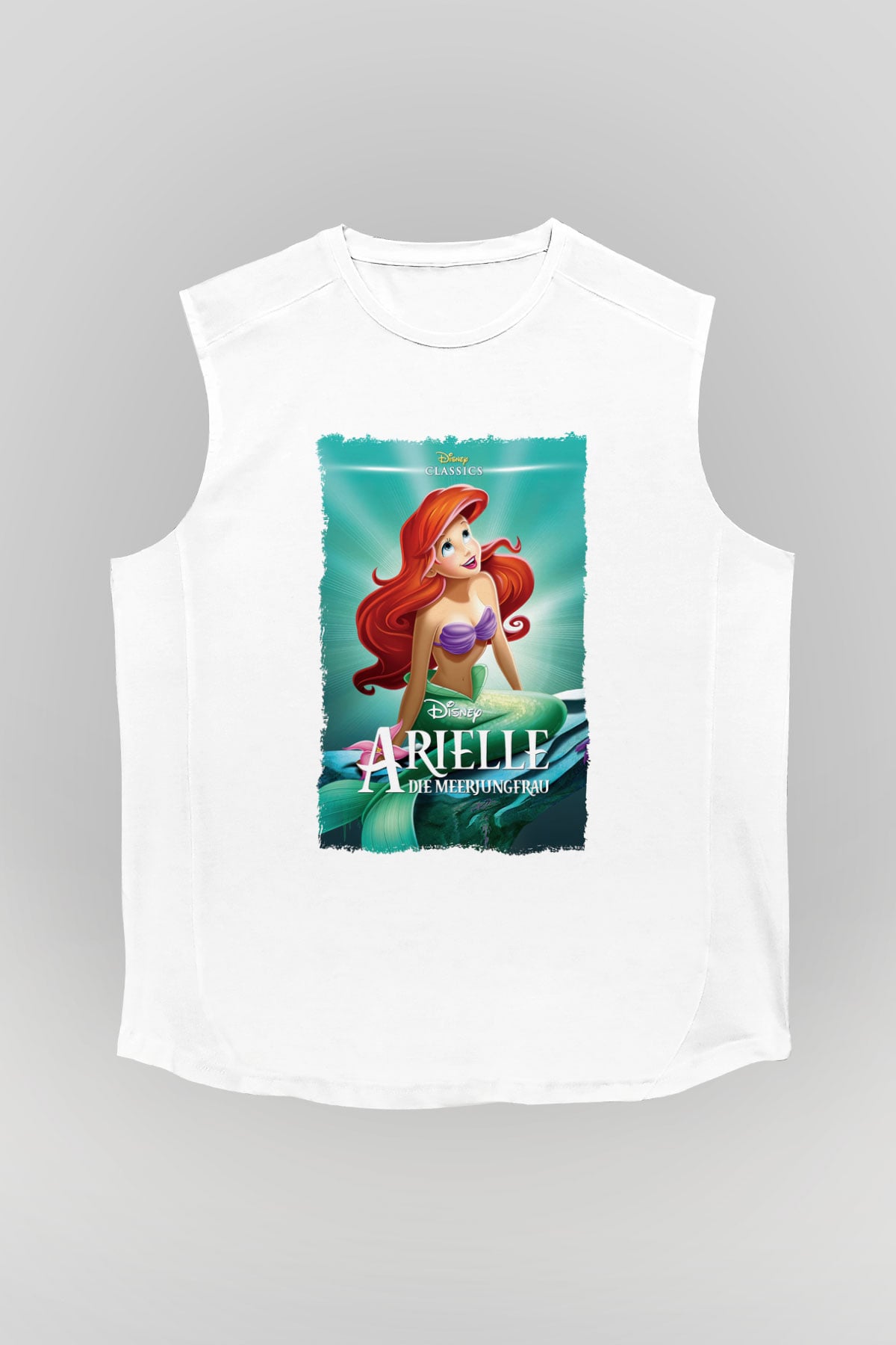 The Little Mermaid Beyaz Unisex Kolsuz Tişört