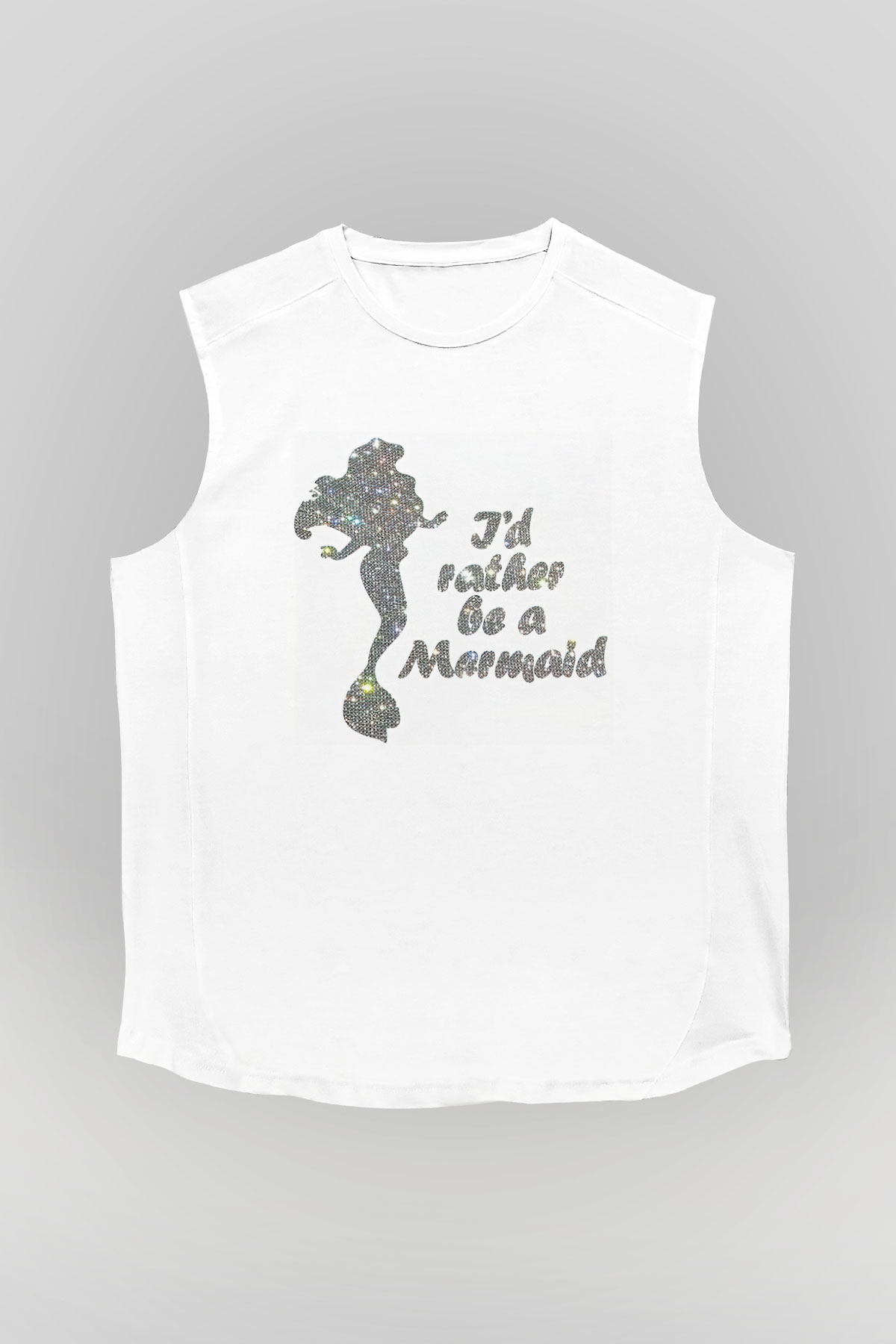 The Little Mermaid Beyaz Unisex Kolsuz Tişört