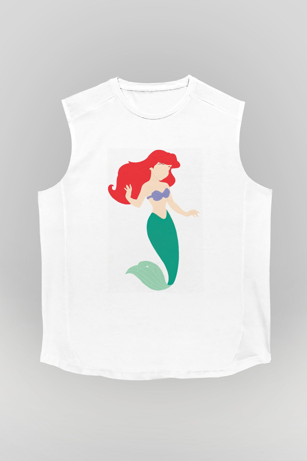 The Little Mermaid Beyaz Unisex Kolsuz Tişört