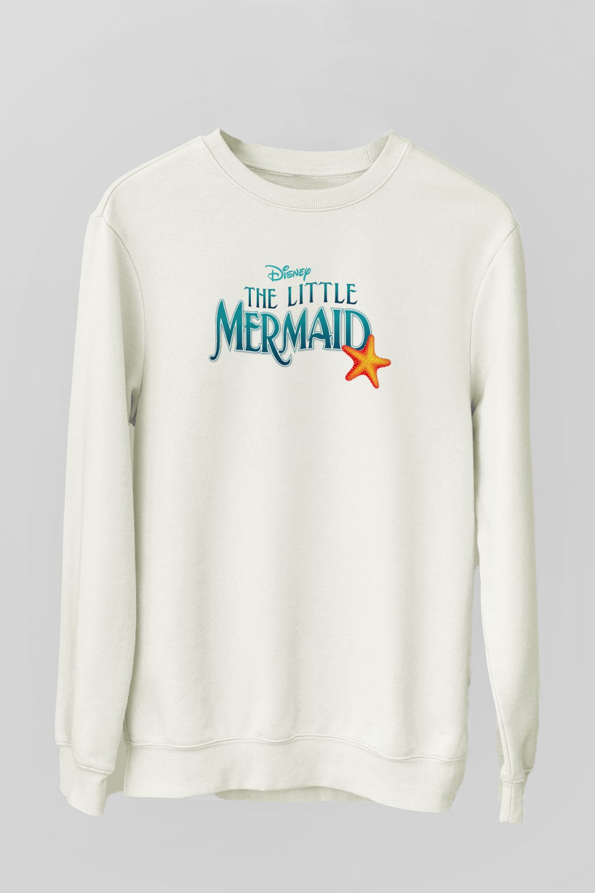 The Little Mermaid Beyaz Unisex Sweatshirt