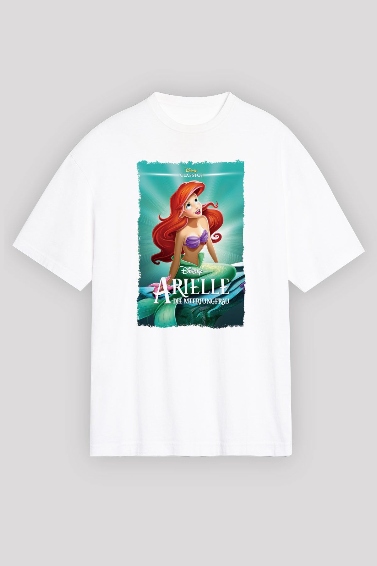 The Little Mermaid Beyaz Unisex Tişört T-Shirt